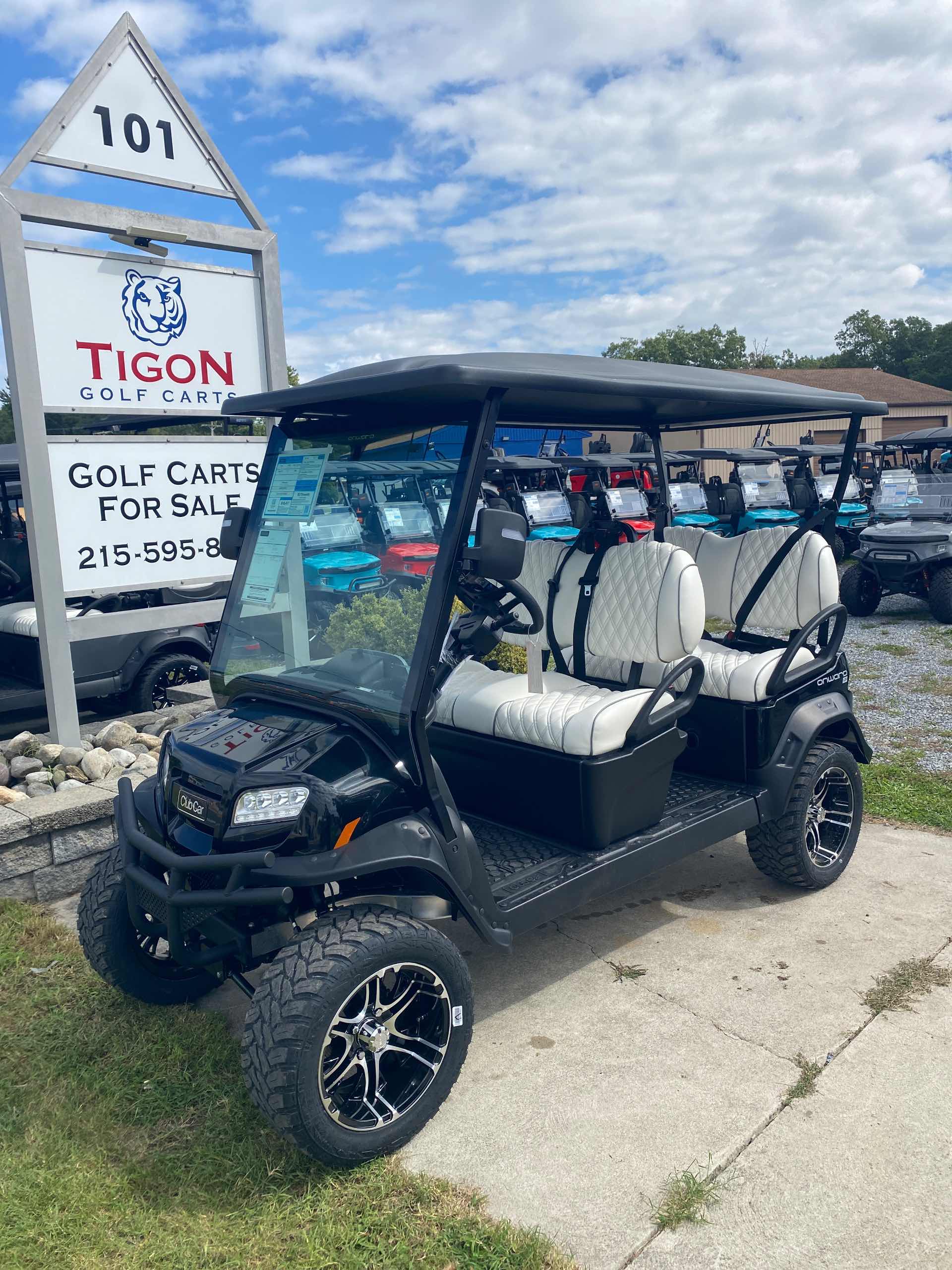 2027 Club Car Onward 4 Forward LSV Golf Cart in Metallic Tuxedo Black for sale at TIGON Ocean View, NJ
