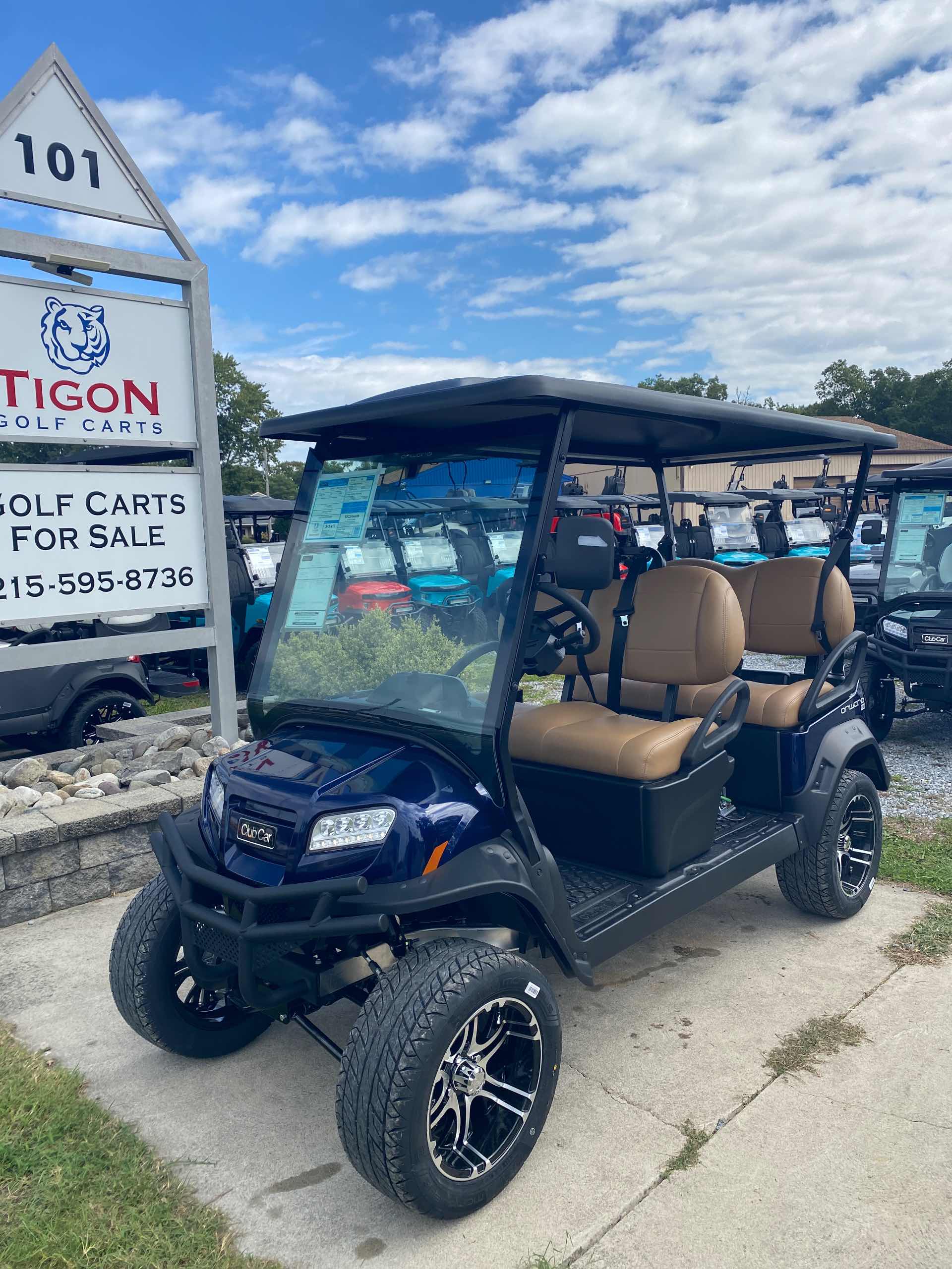 2027 Club Car Onward 4 Forward LSV Golf Cart in Matte Blue Onyx for sale at TIGON Ocean View, NJ