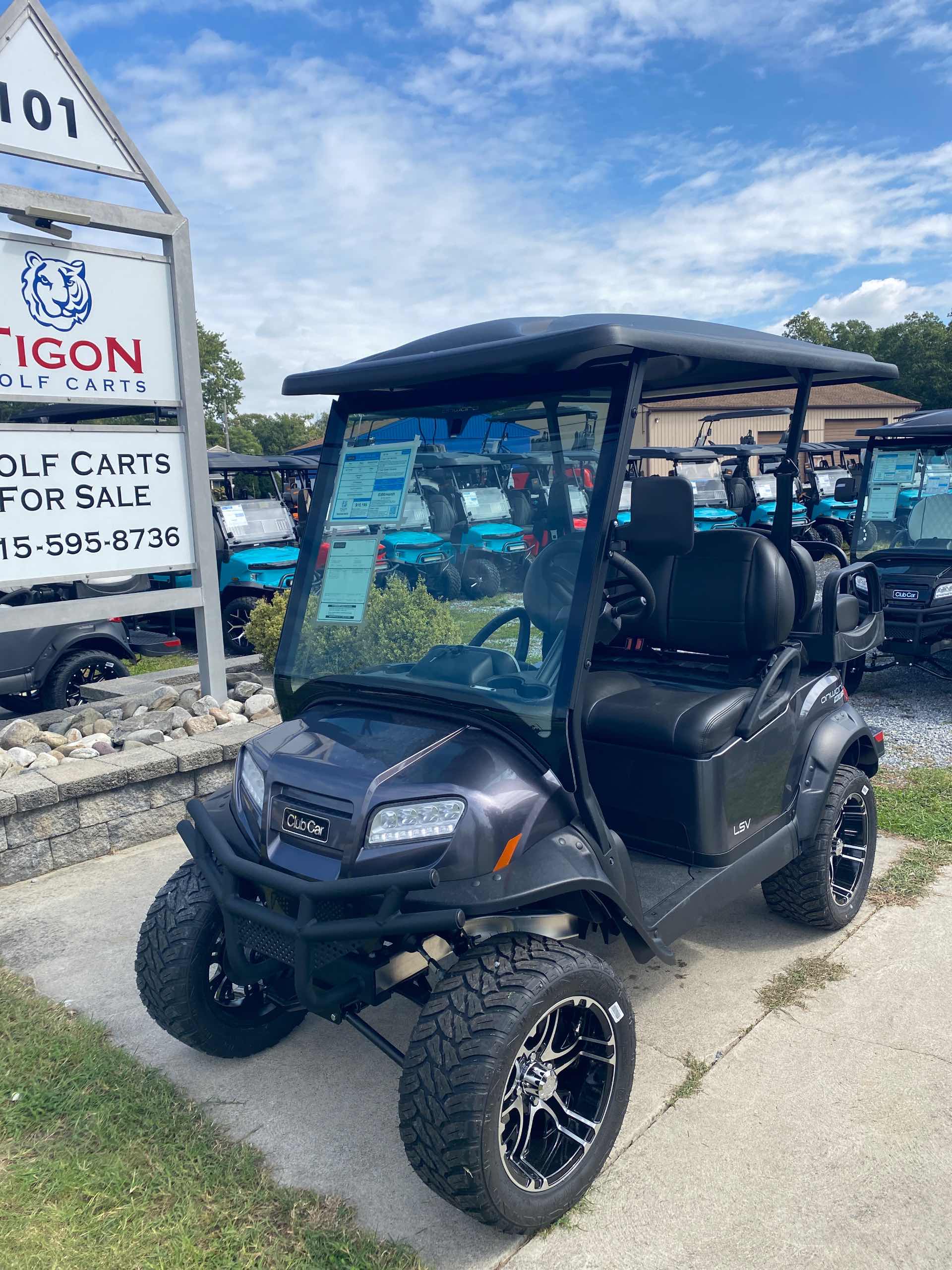 2027 Club Car Onward 4 Passenger (2+2) LSV Golf Cart in Midnight Silver for sale at TIGON Ocean View, NJ