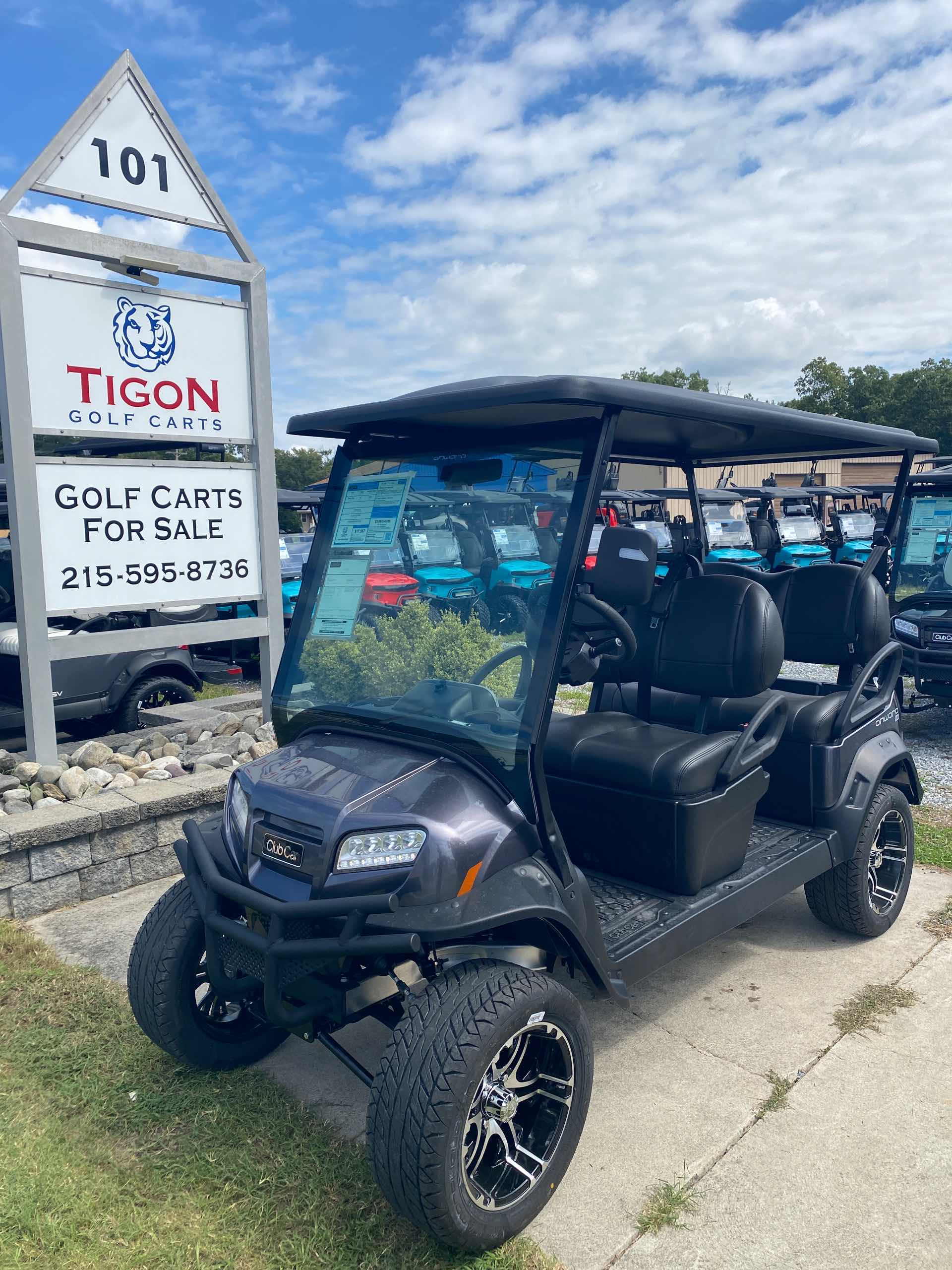 2027 Club Car Onward 4 Forward LSV Golf Cart in Midnight Silver for sale at TIGON Ocean View, NJ