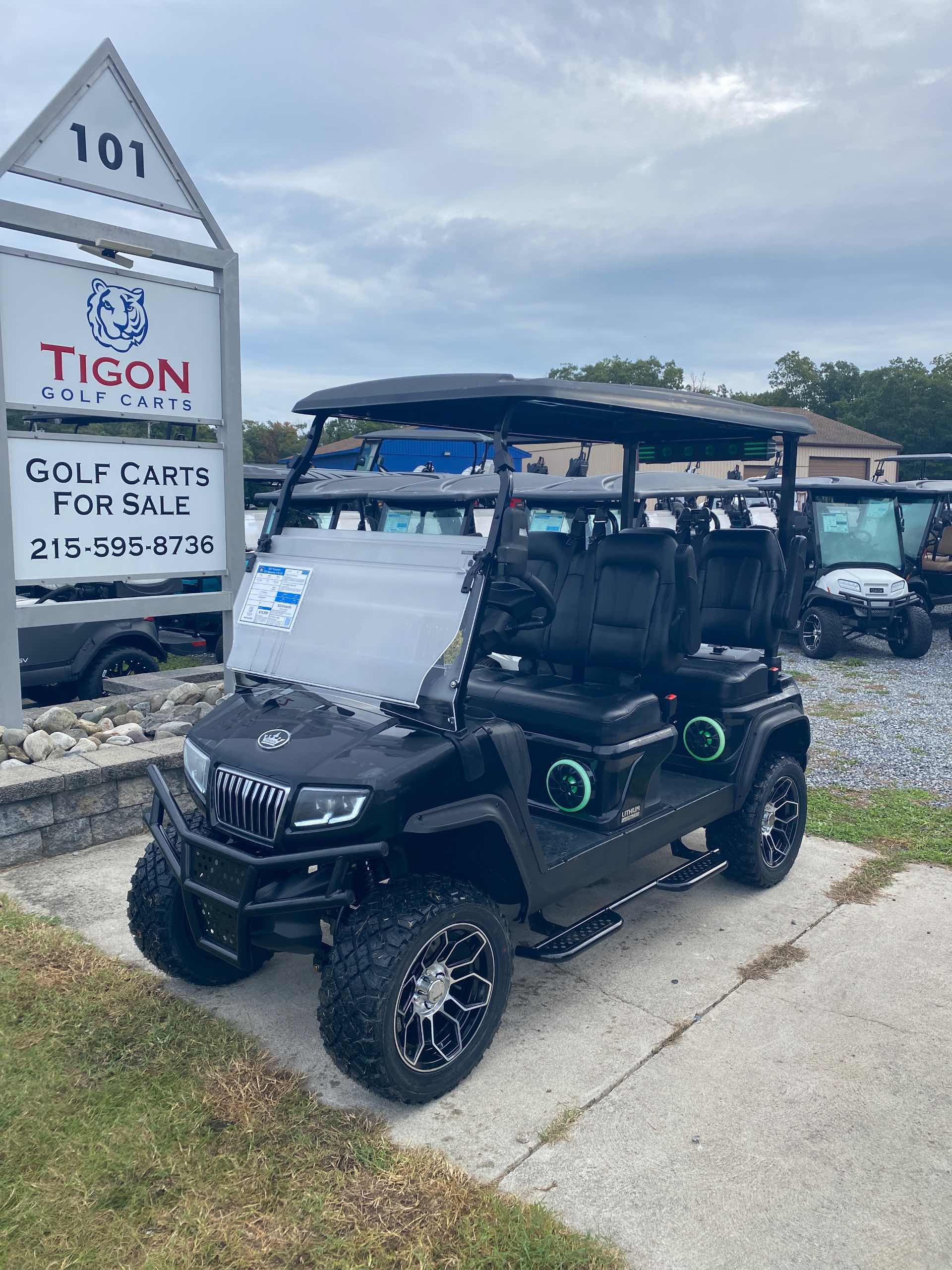 2027 Evolution D5 Maverick 4 PLUS Golf Cart in Black for sale at TIGON Ocean View, NJ