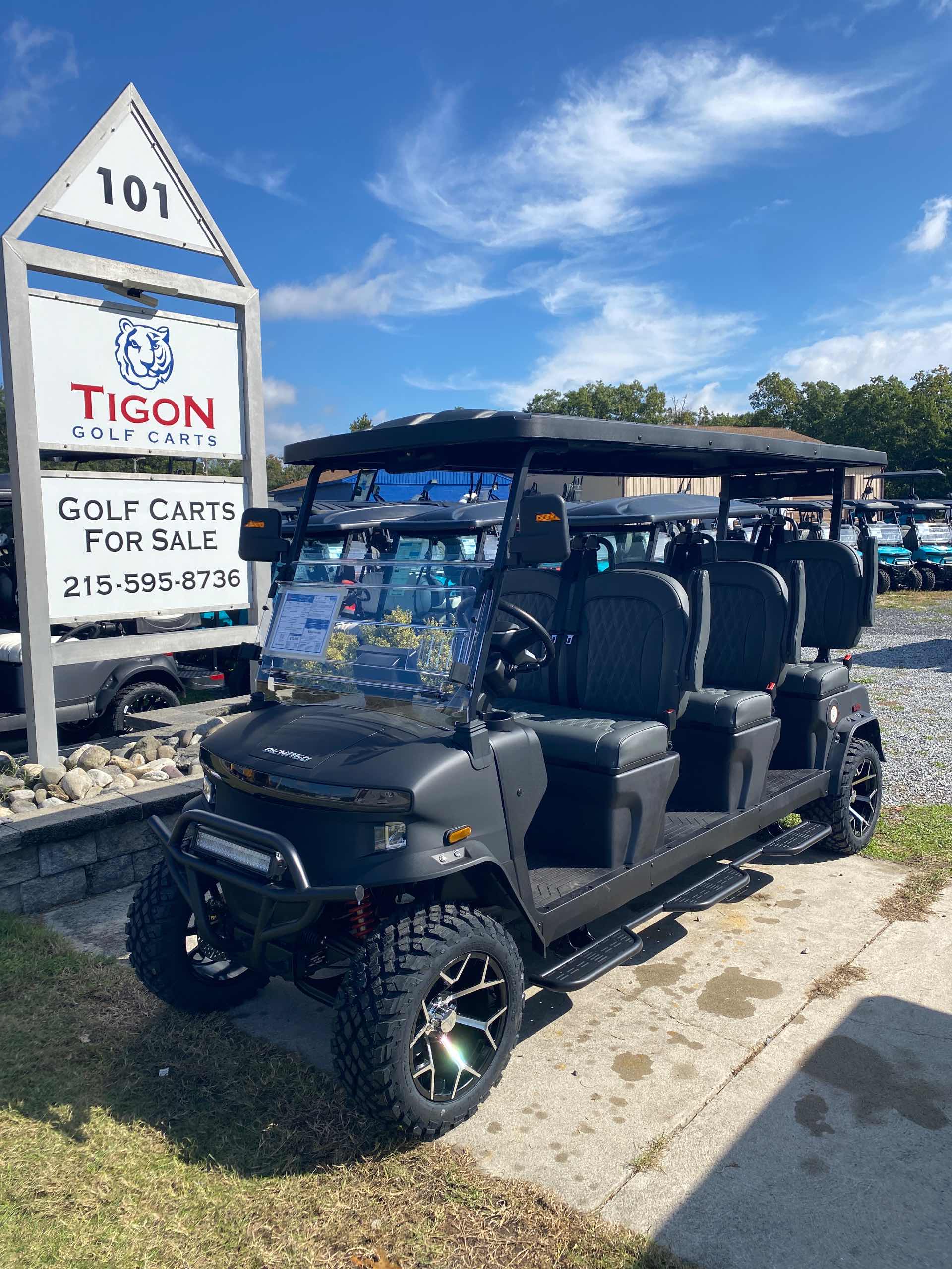 2026 Denago Rover XXL Golf Cart in Matte Black