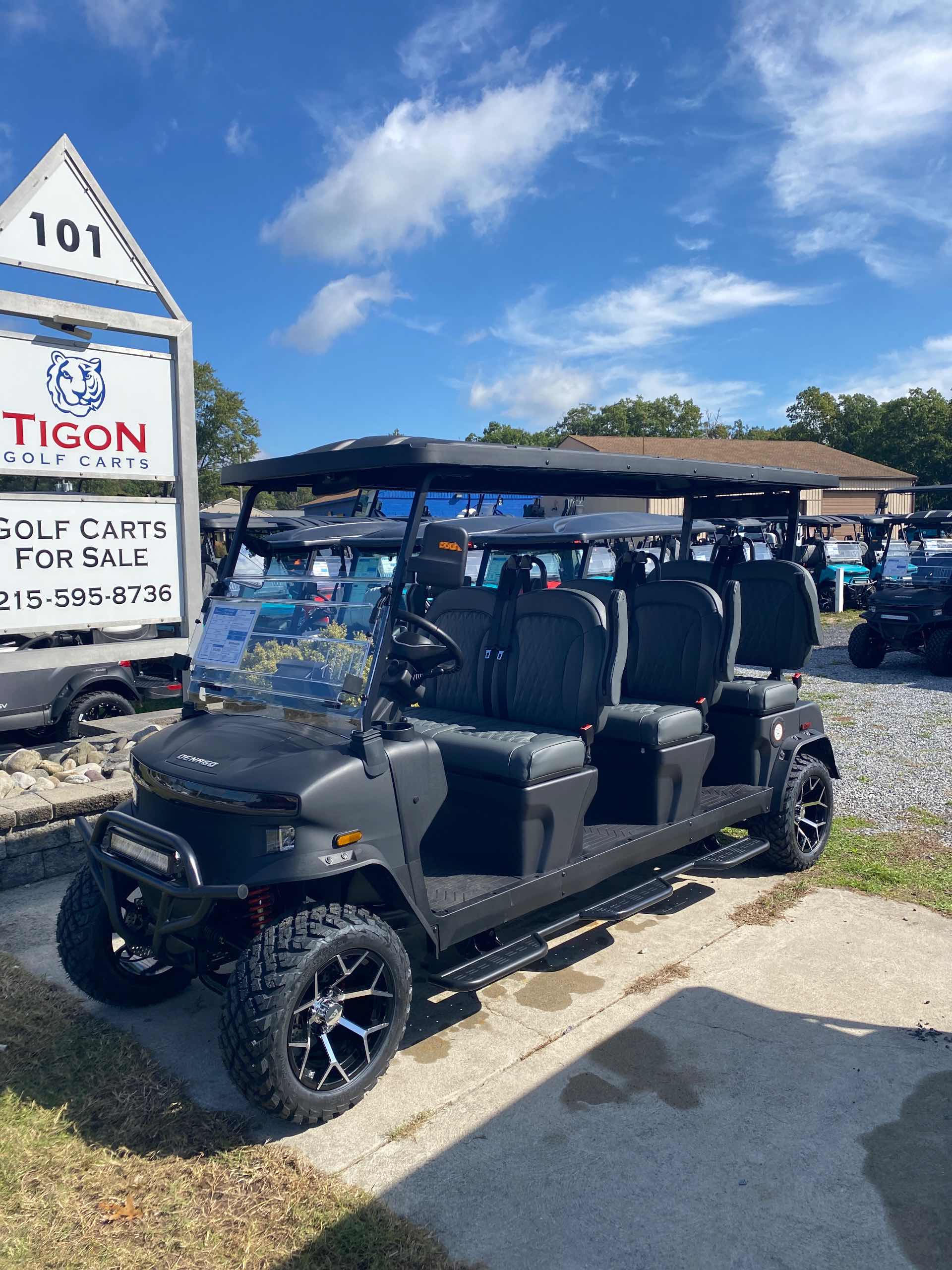 2026 Denago Rover XXL Golf Cart in Matte Black