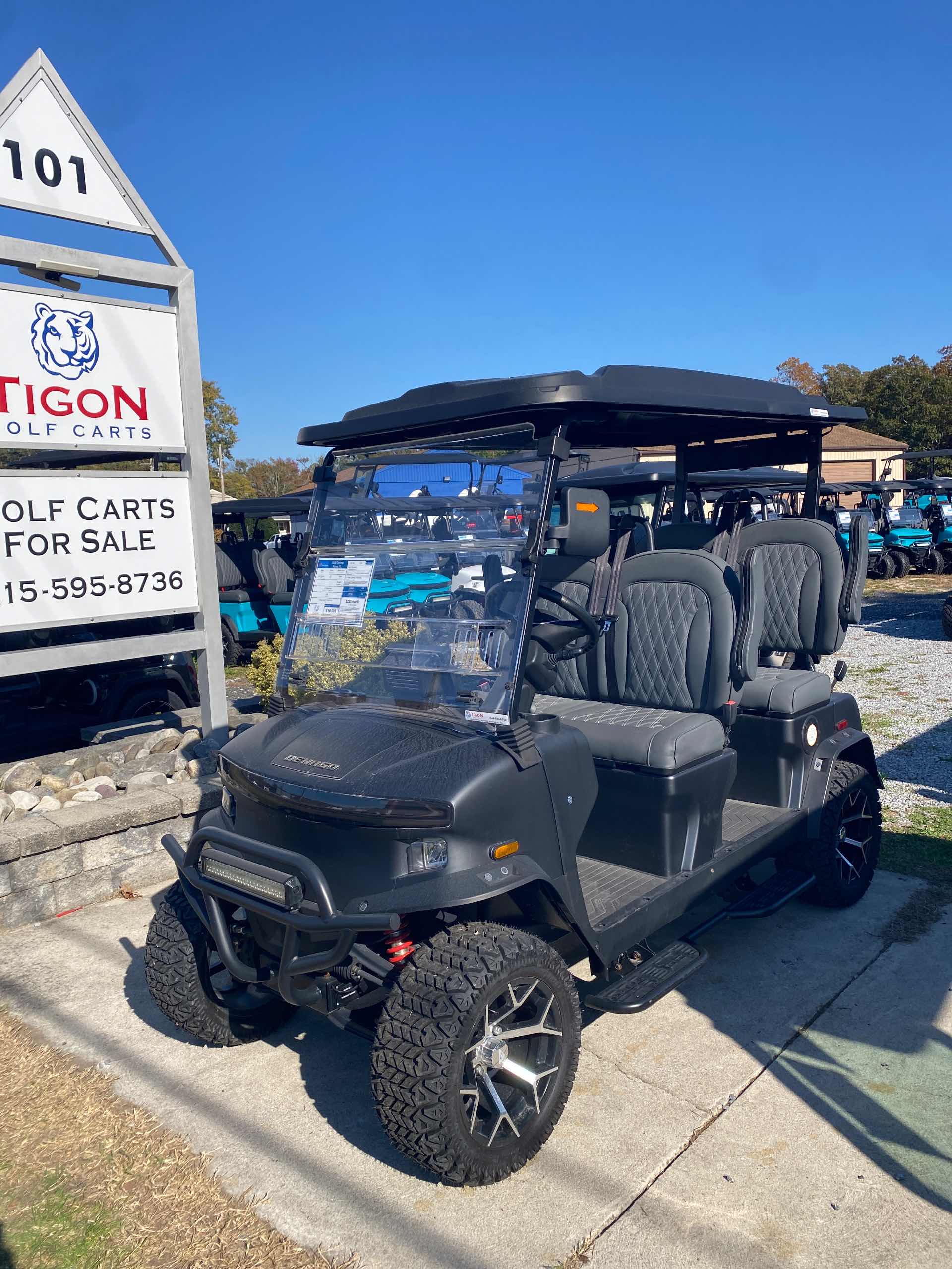 2026 Denago Rover XL in Matte Black Golf Cart