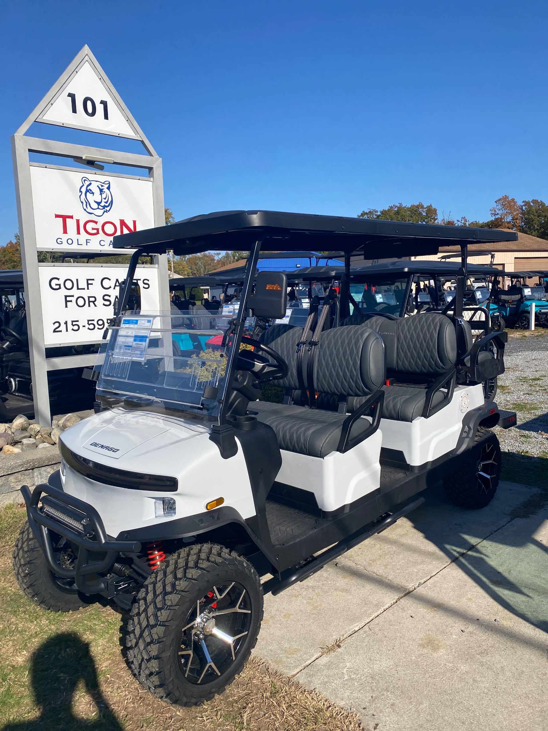 2026 Denago Rover XL6 in White Golf Cart