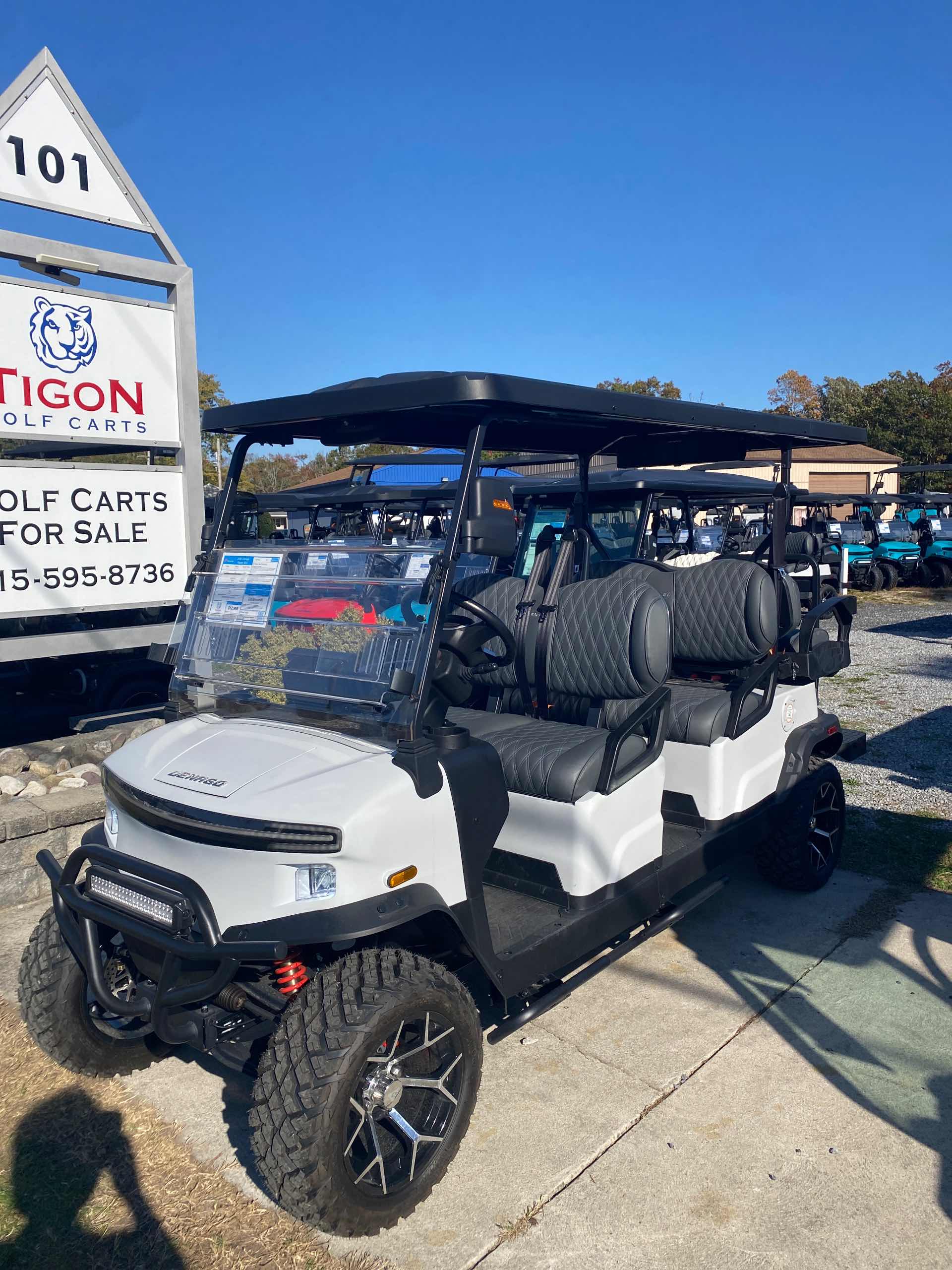 2026 Denago Rover XL6 in Matte White Golf Cart