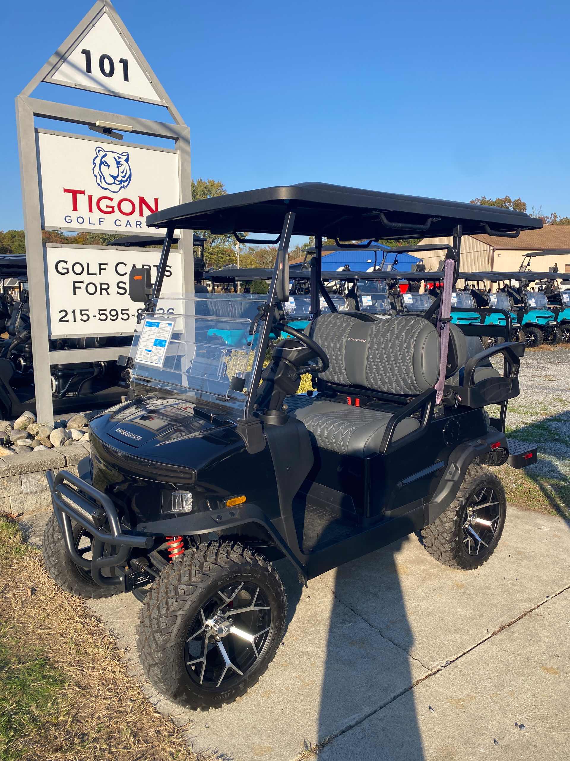 2026 Denago Nomad XL in Black Golf Cart