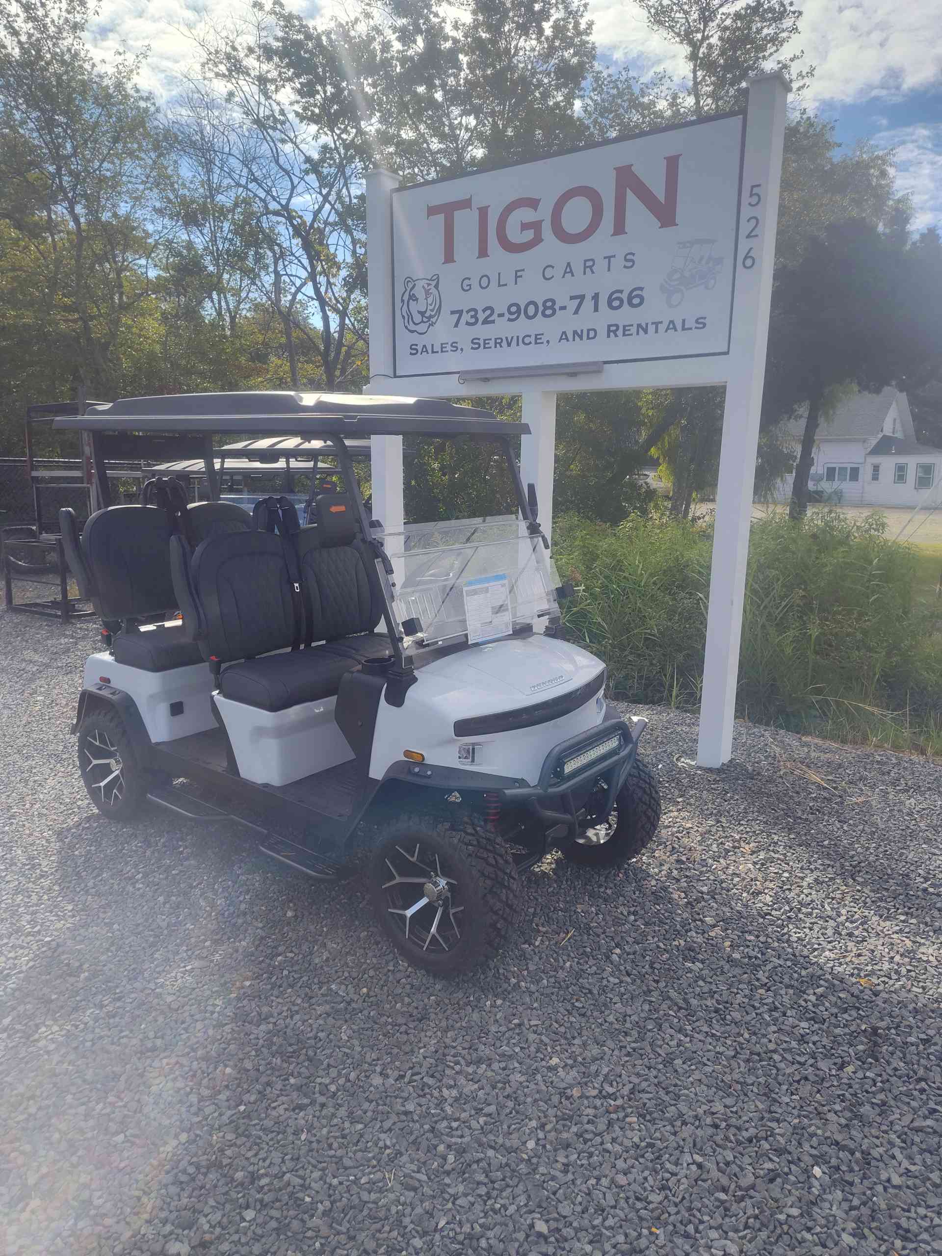 2026 Denago Rover XL Golf Cart in White
