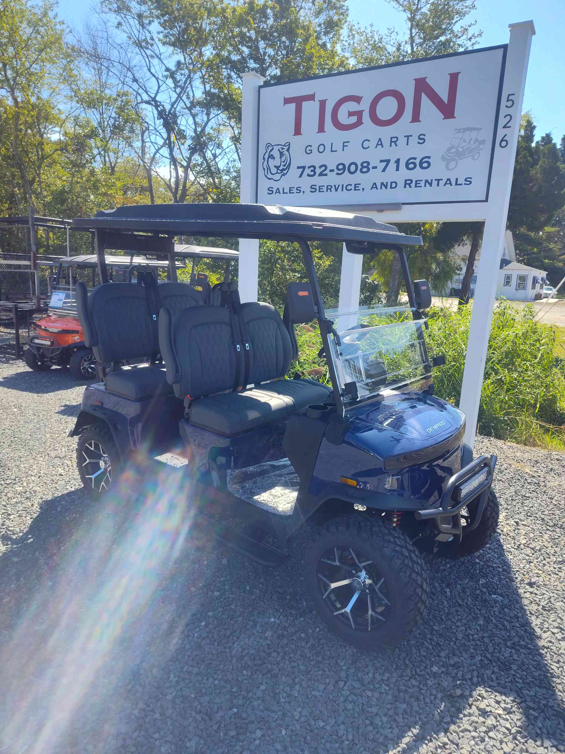 2026 Denago Rover XL Golf Cart in Blue