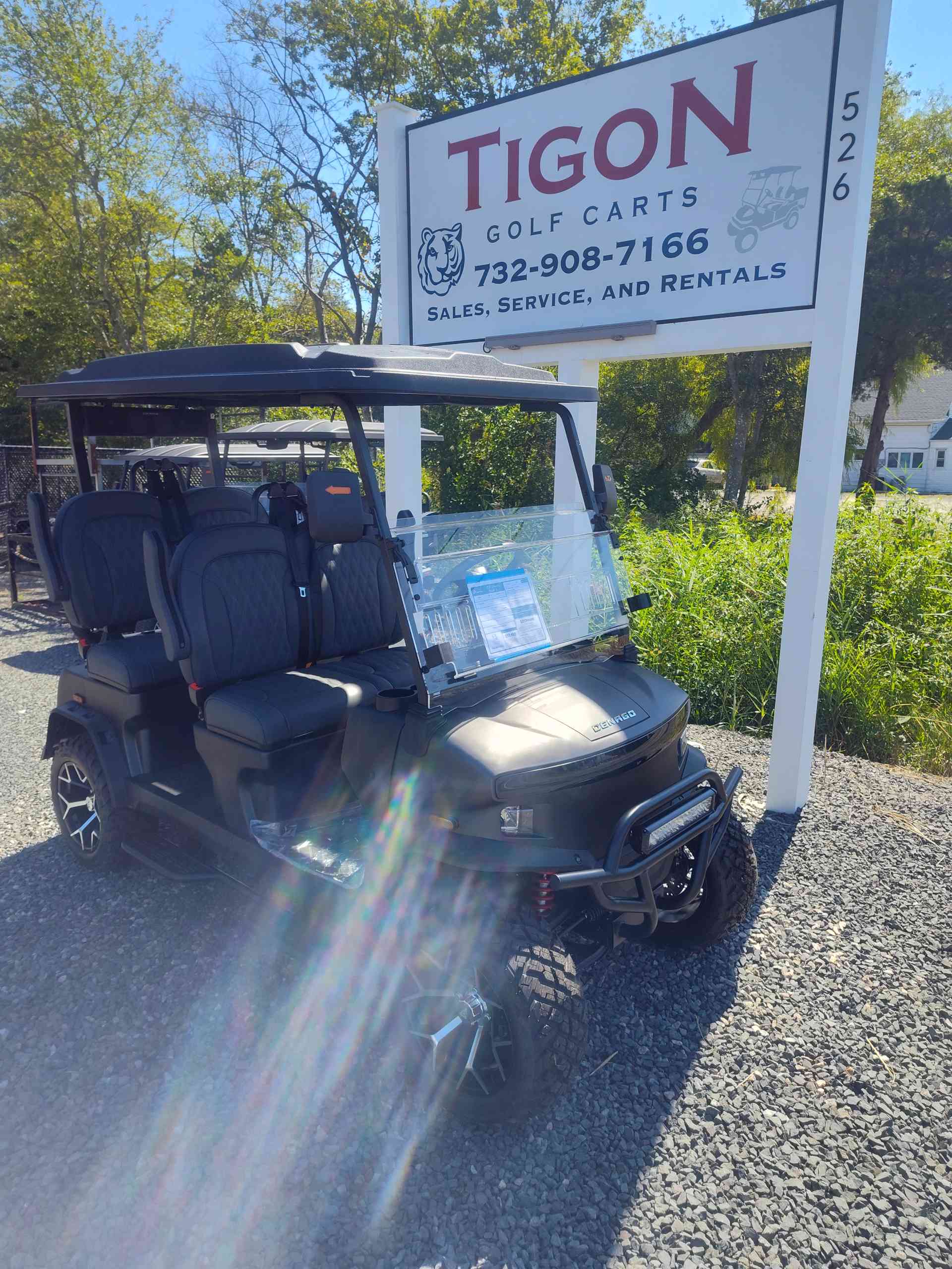 2026 Denago Rover XL Golf Cart in Matte Black