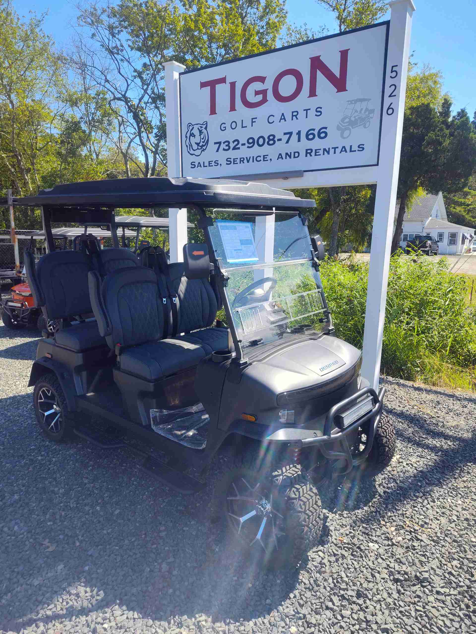 2026 Denago Rover XL Golf Cart in Matte Black