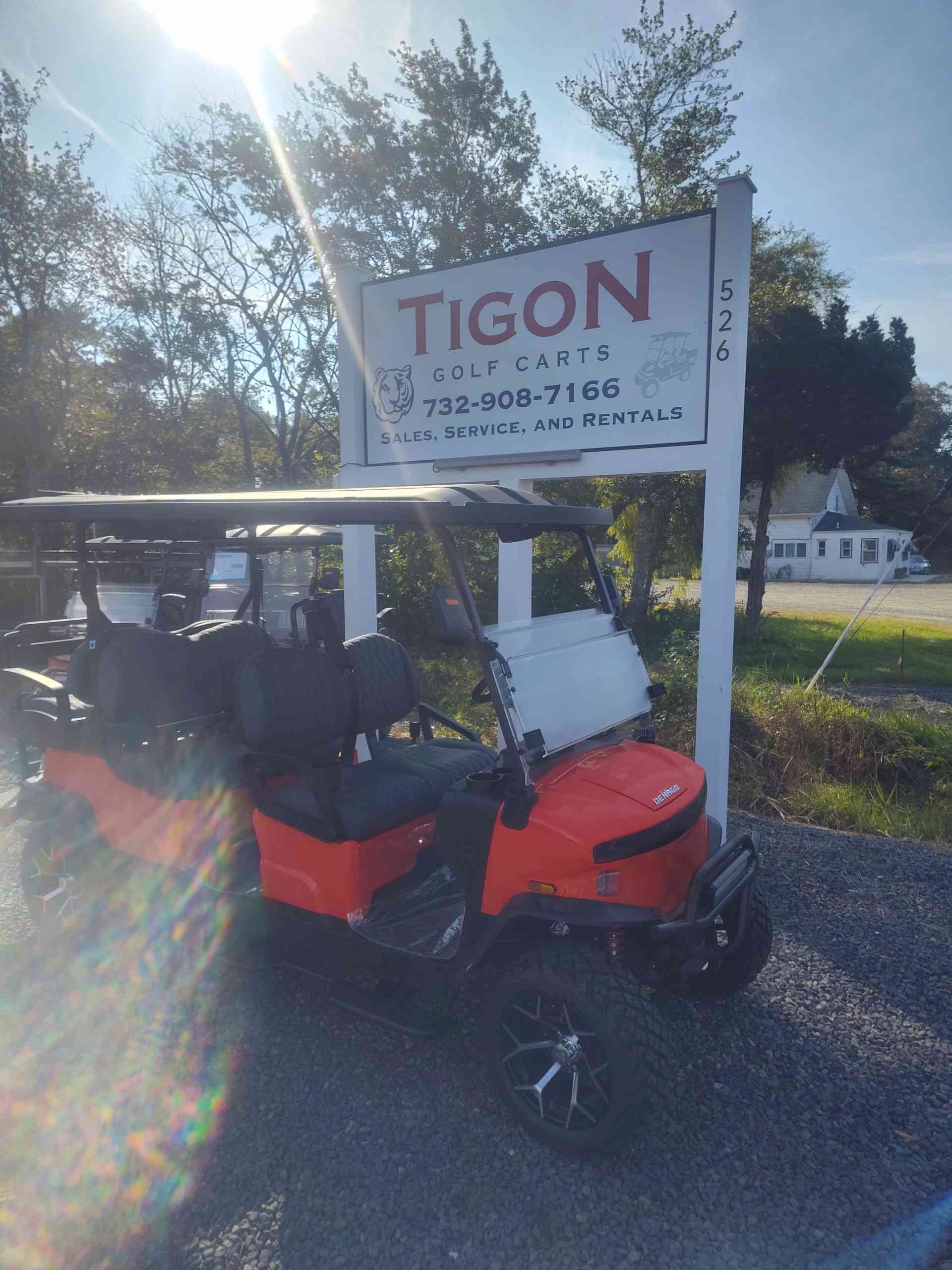 2026 Denago Rover XL6 Golf Cart in Scarlet