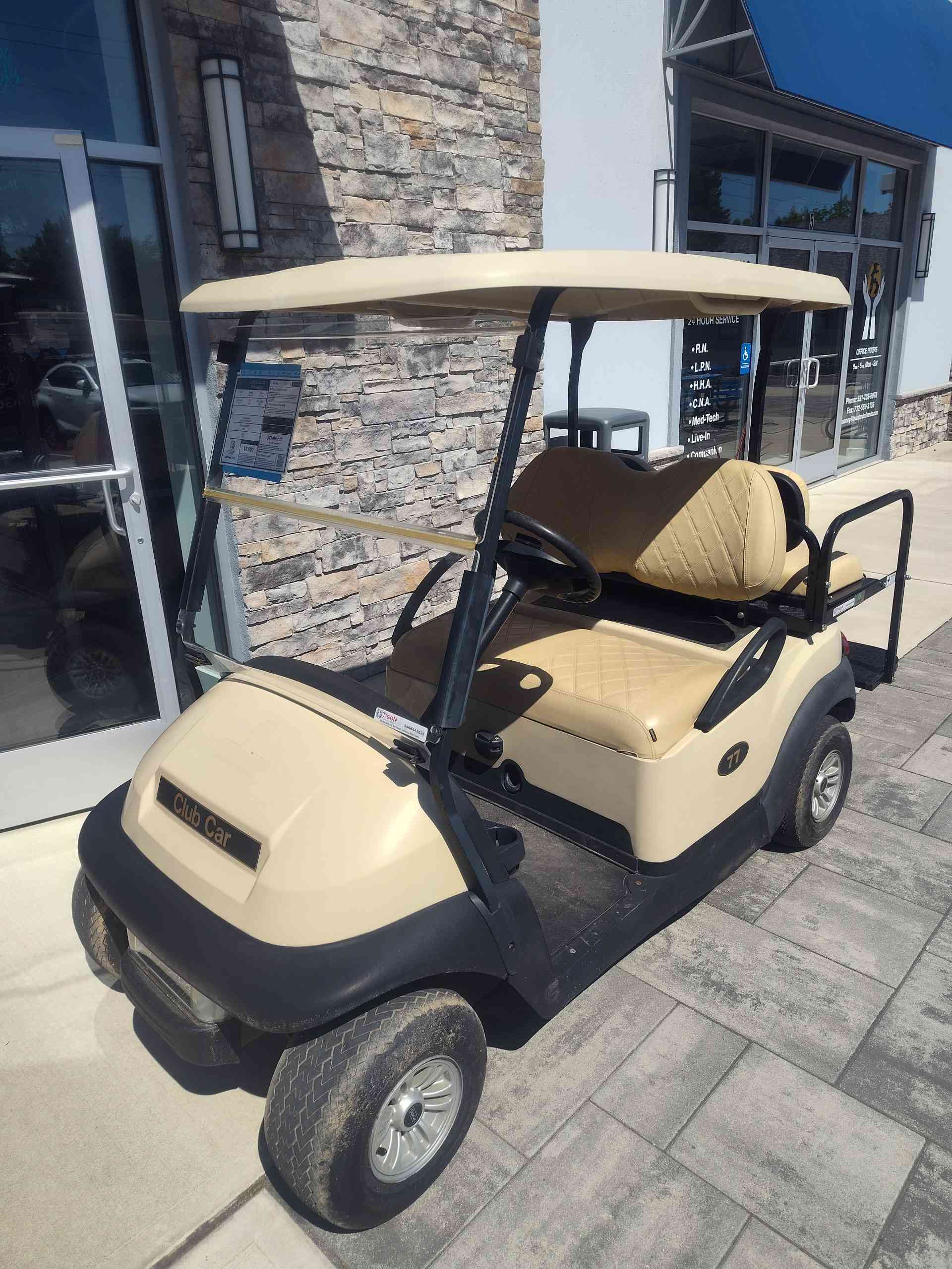 2019 Club Car Precedent Golf Cart in Beige