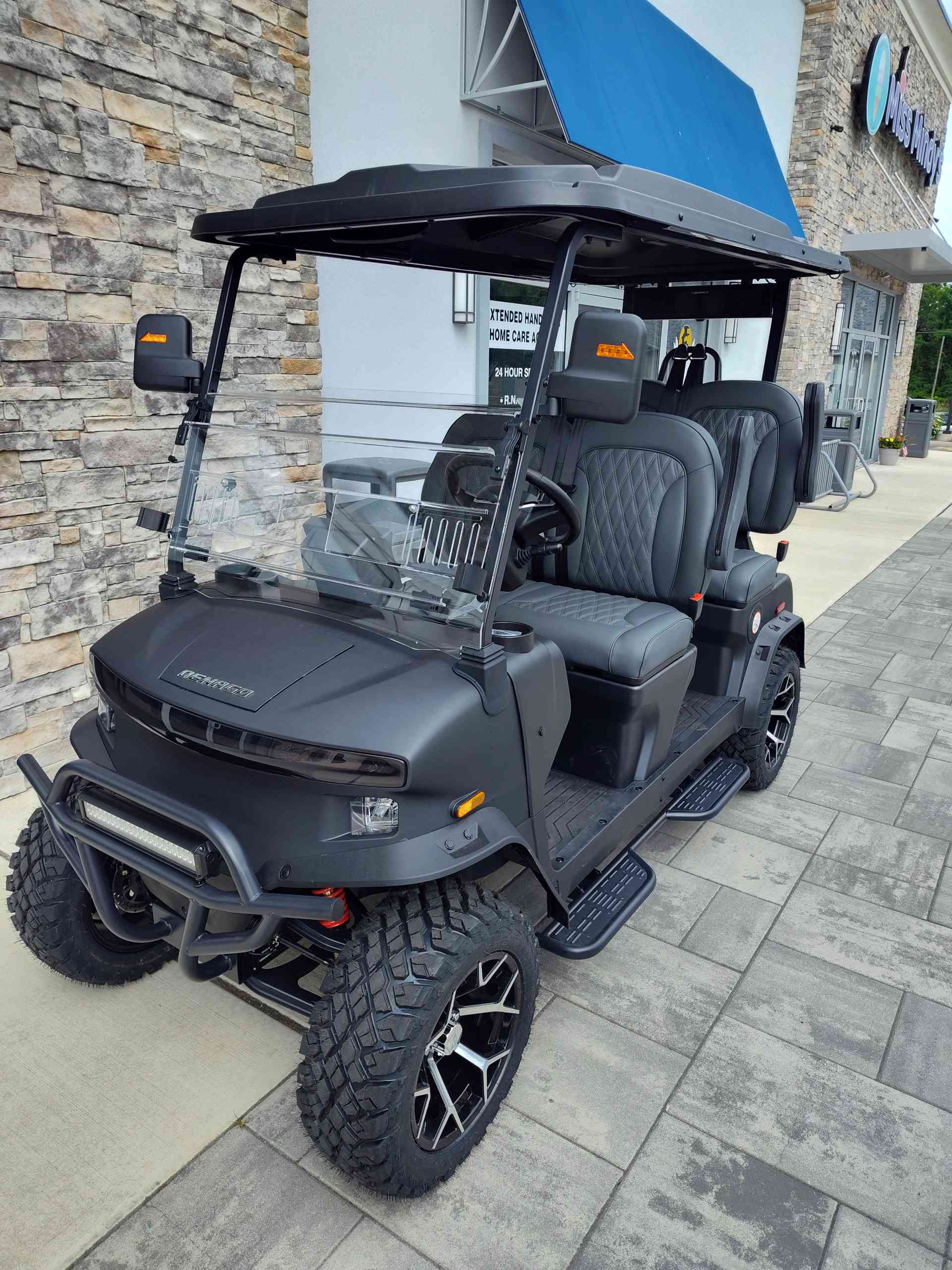2026 Denago Rover XL Golf Cart in Matte Black