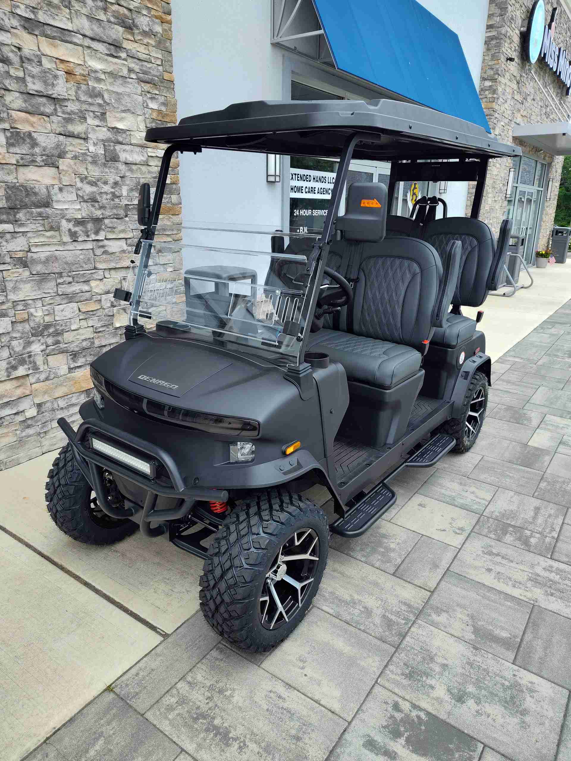 2026 Denago Rover XL Golf Cart in Matte Black