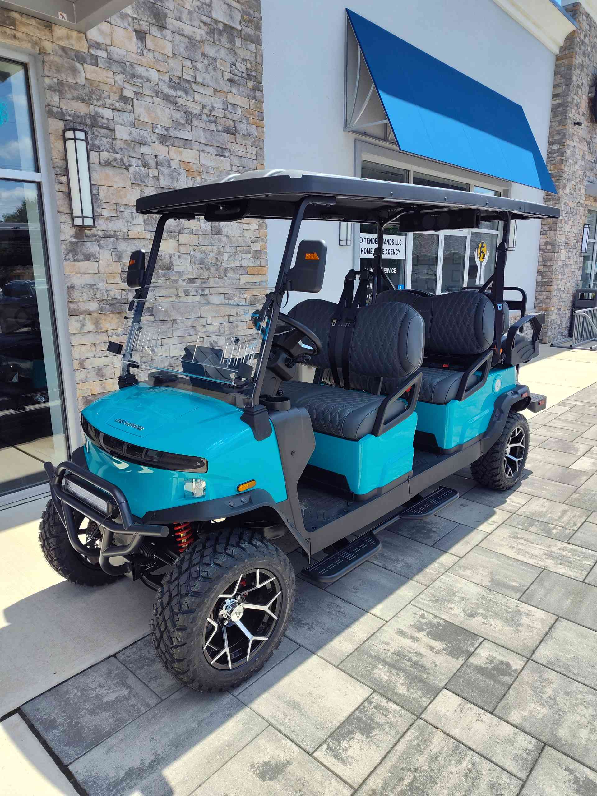 2026 Denago Rover XL6 Golf Cart in Aqua