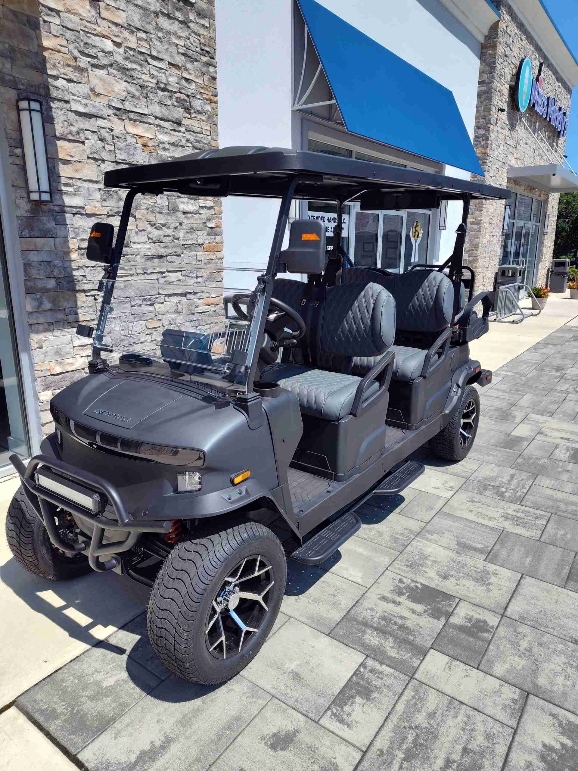 2026 Denago Rover XL6 Golf Cart in Matte Black