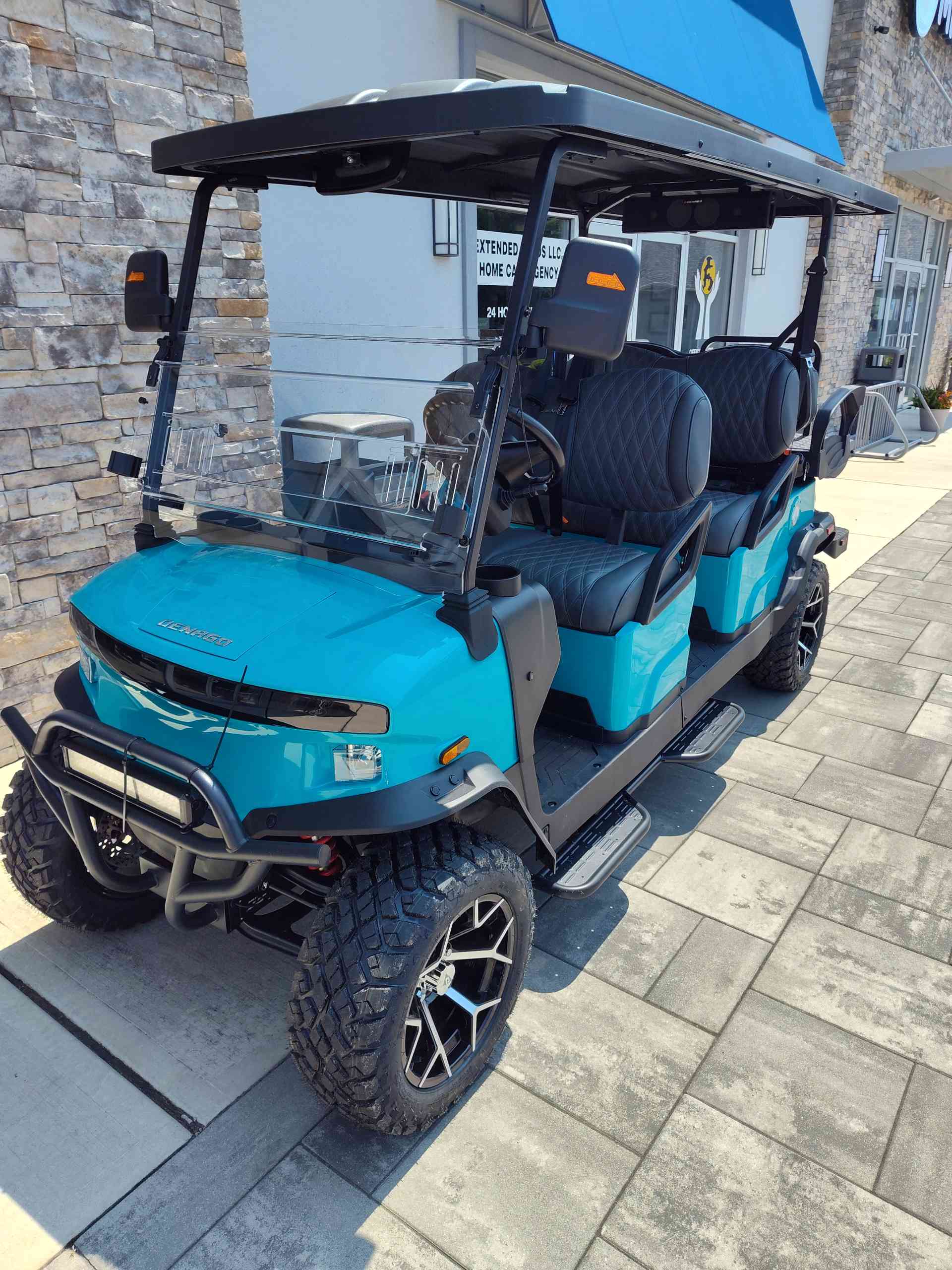 2026 Denago Rover XL6 Golf Cart in Aqua for sale at TIGON Bayville, NJ