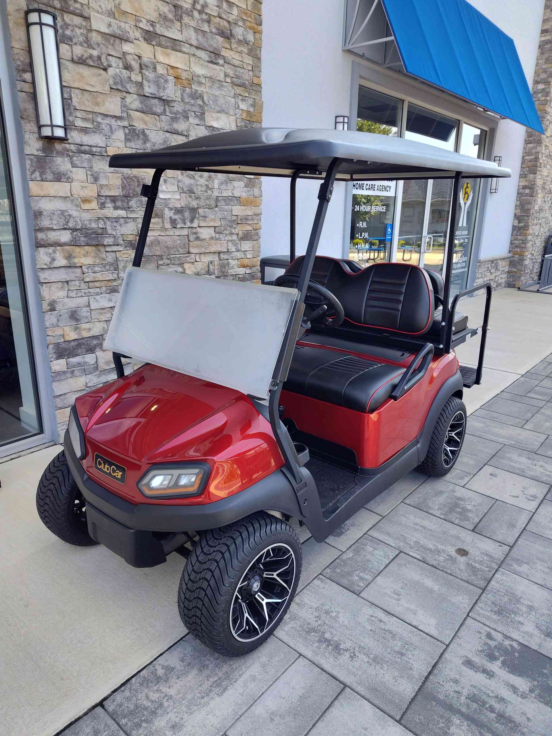 2020 Club Car Tempo Candy Apple Red golf cart for sale in Bayville, NJ — July 4th Golf Cart Sales Event