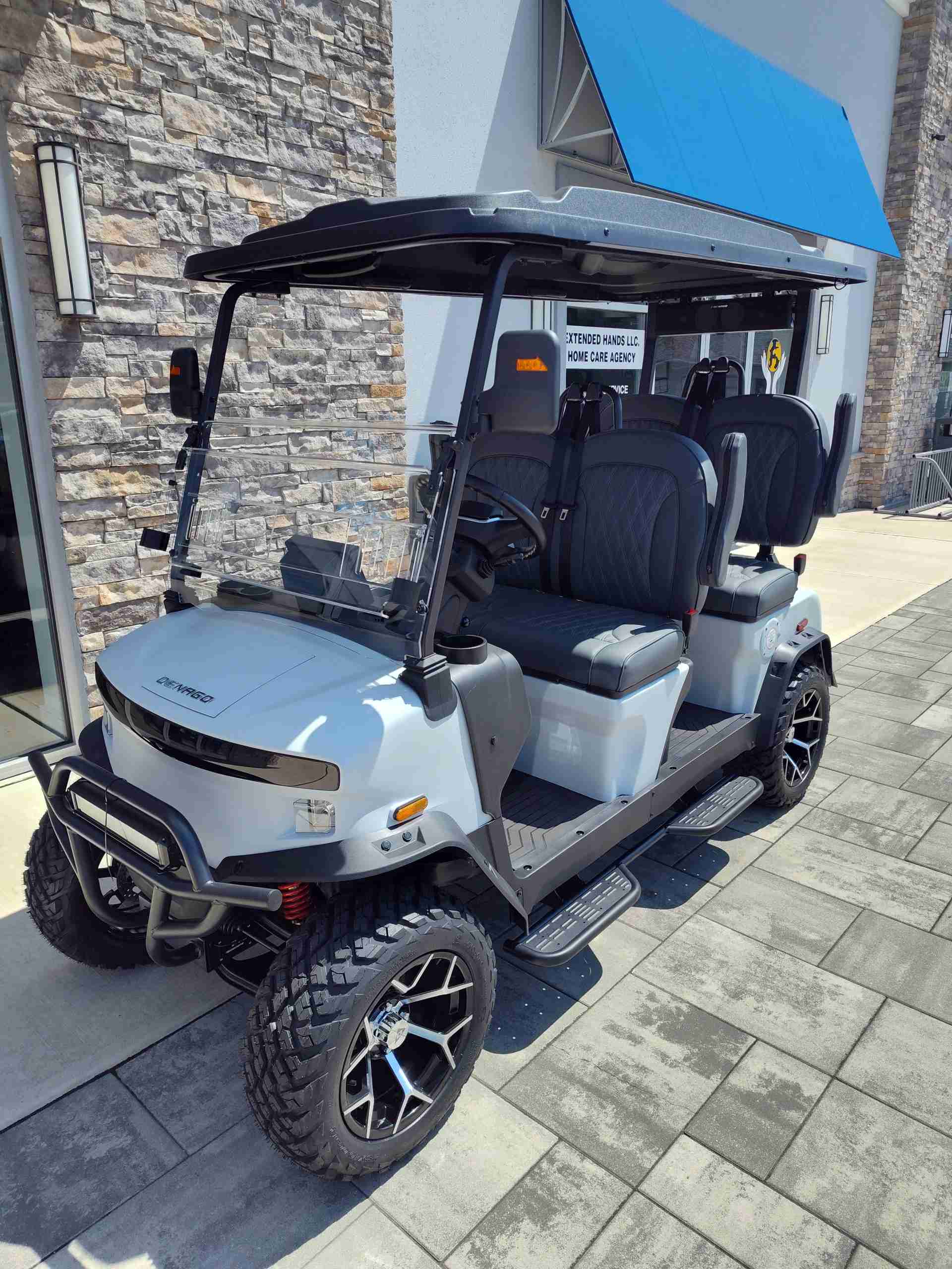 2026 Denago Rover XL Matte White golf cart for sale in Bayville, NJ — July 4th Golf Cart Sales Event