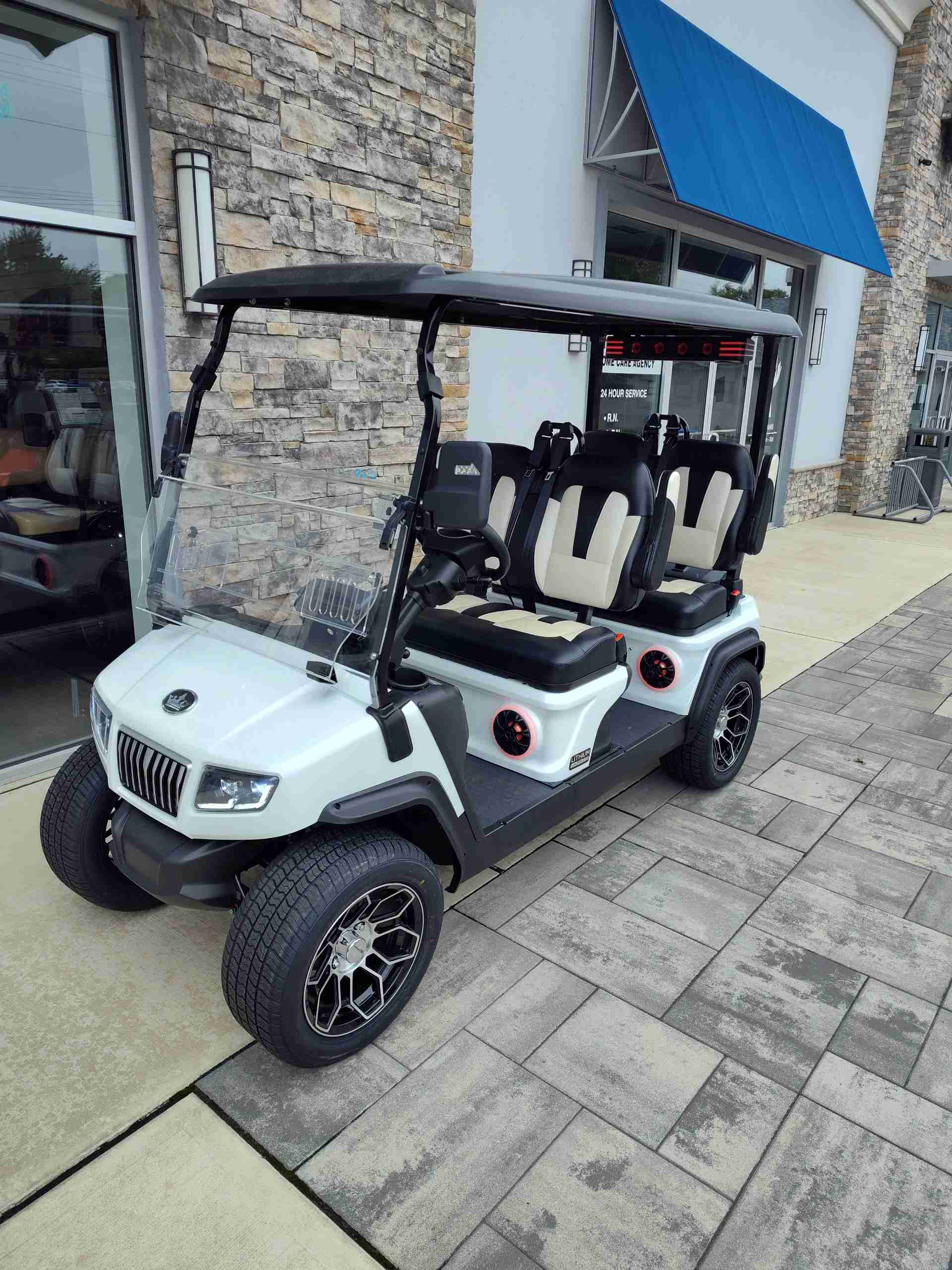 2027 Evolution D5 Ranger 4 PLUS Golf Cart in White for sale at TIGON Bayville, NJ