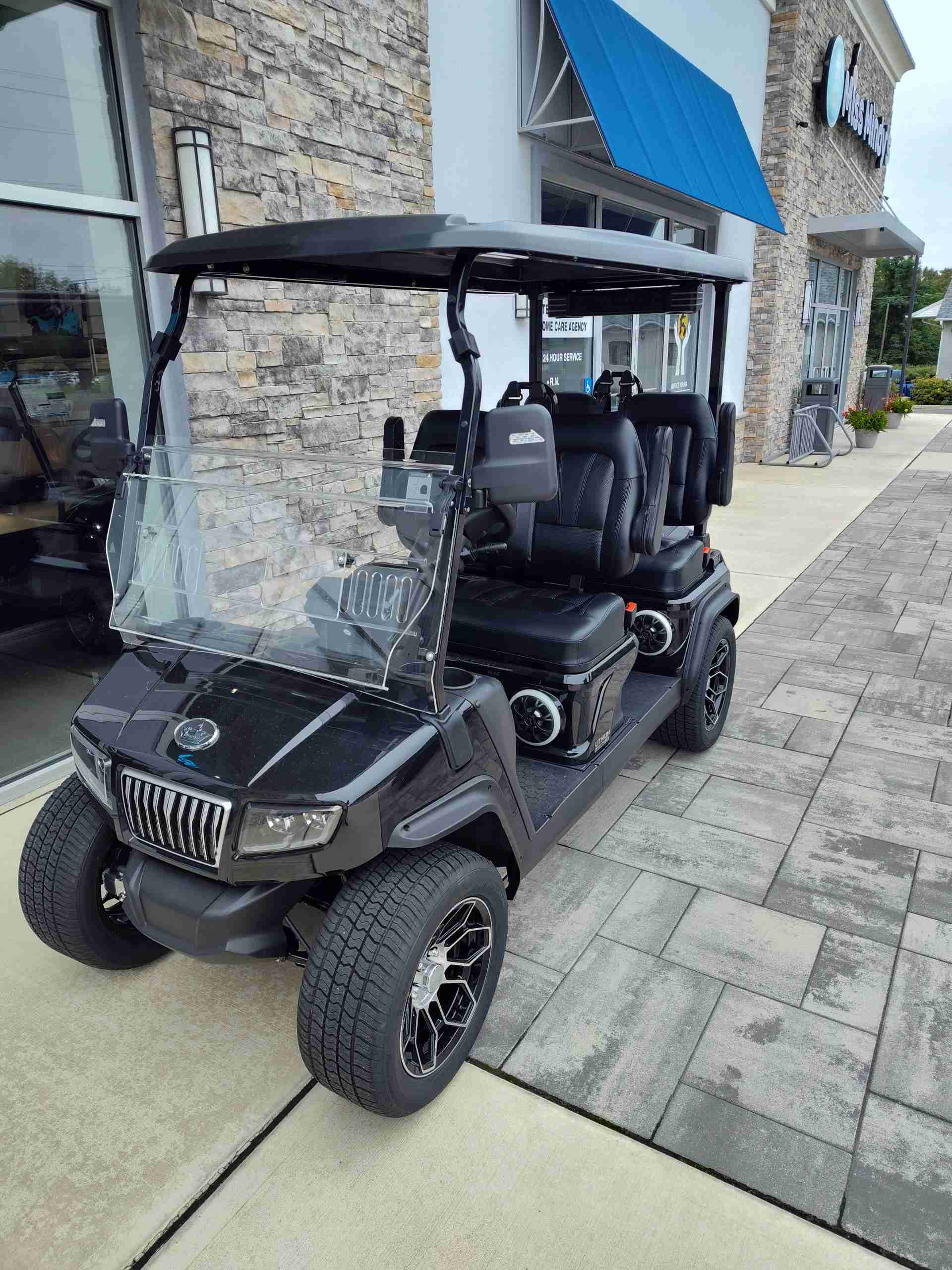 2027 Evolution D5 Ranger 4 PLUS Golf Cart in Black for sale at TIGON Bayville, NJ