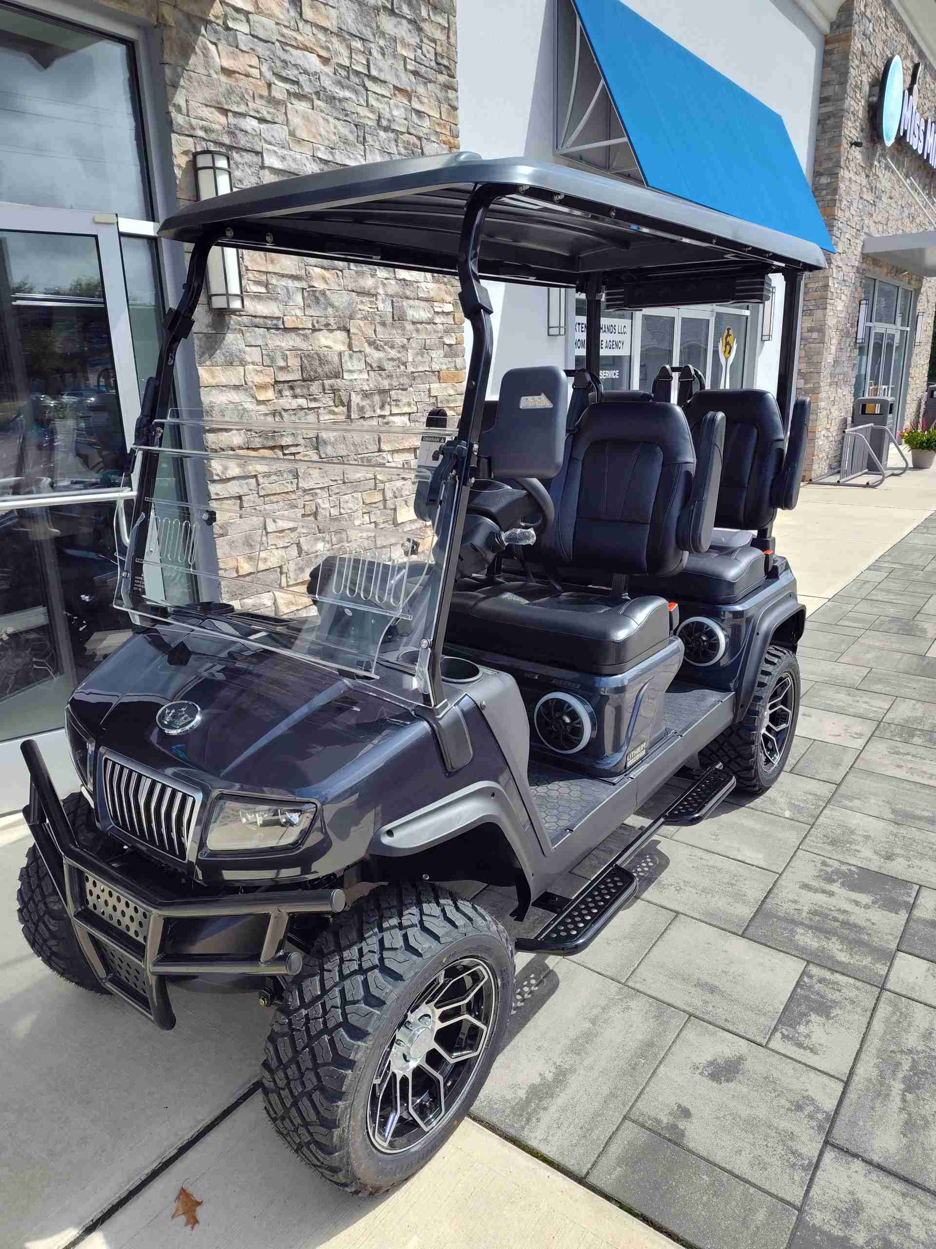 2027 Evolution D5 Maverick 4 PLUS Golf Cart in Arctic Gray for sale at TIGON Bayville, NJ