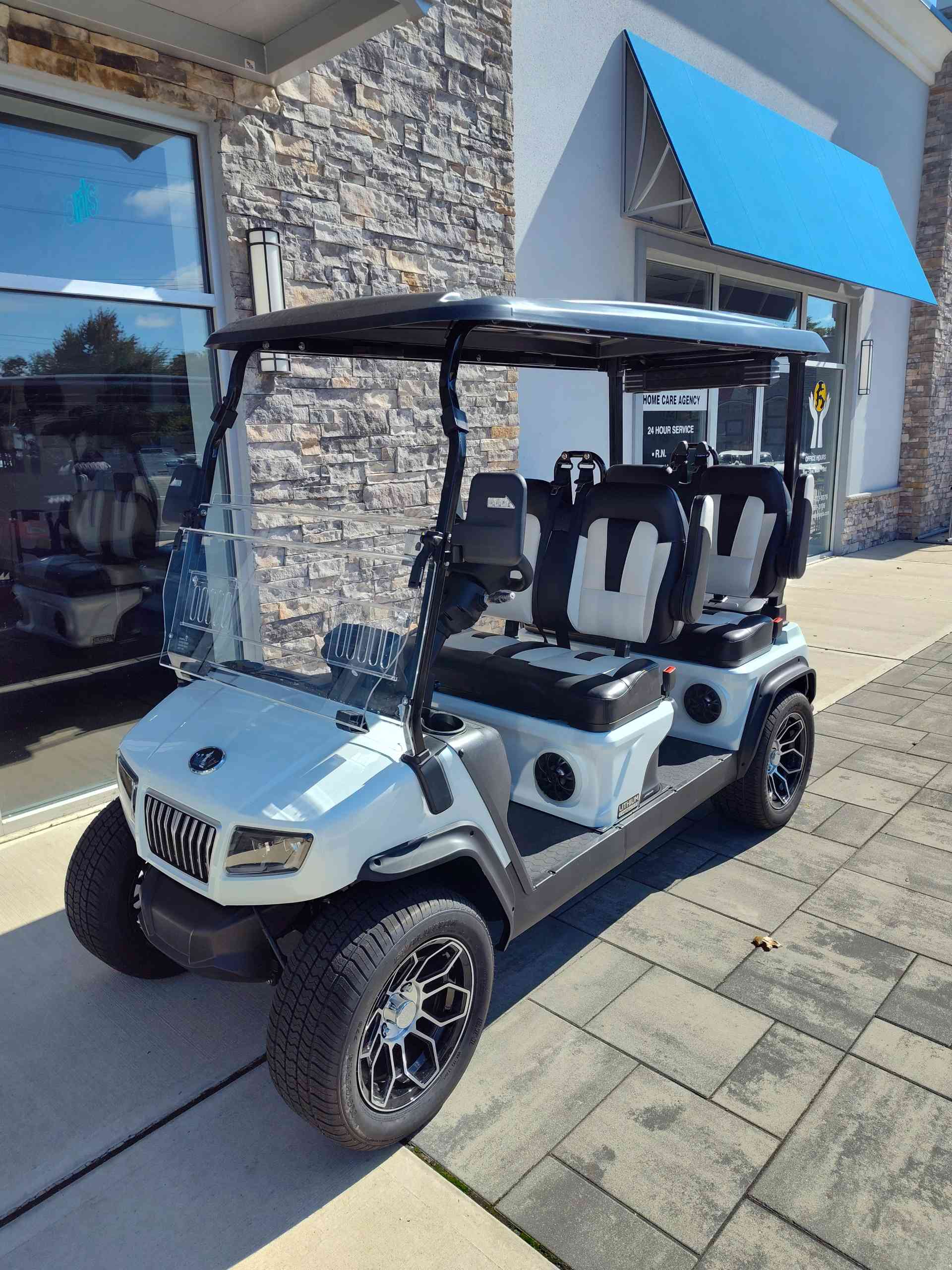 2027 Evolution D5 Ranger 4 PLUS Golf Cart in White for sale at TIGON Bayville, NJ