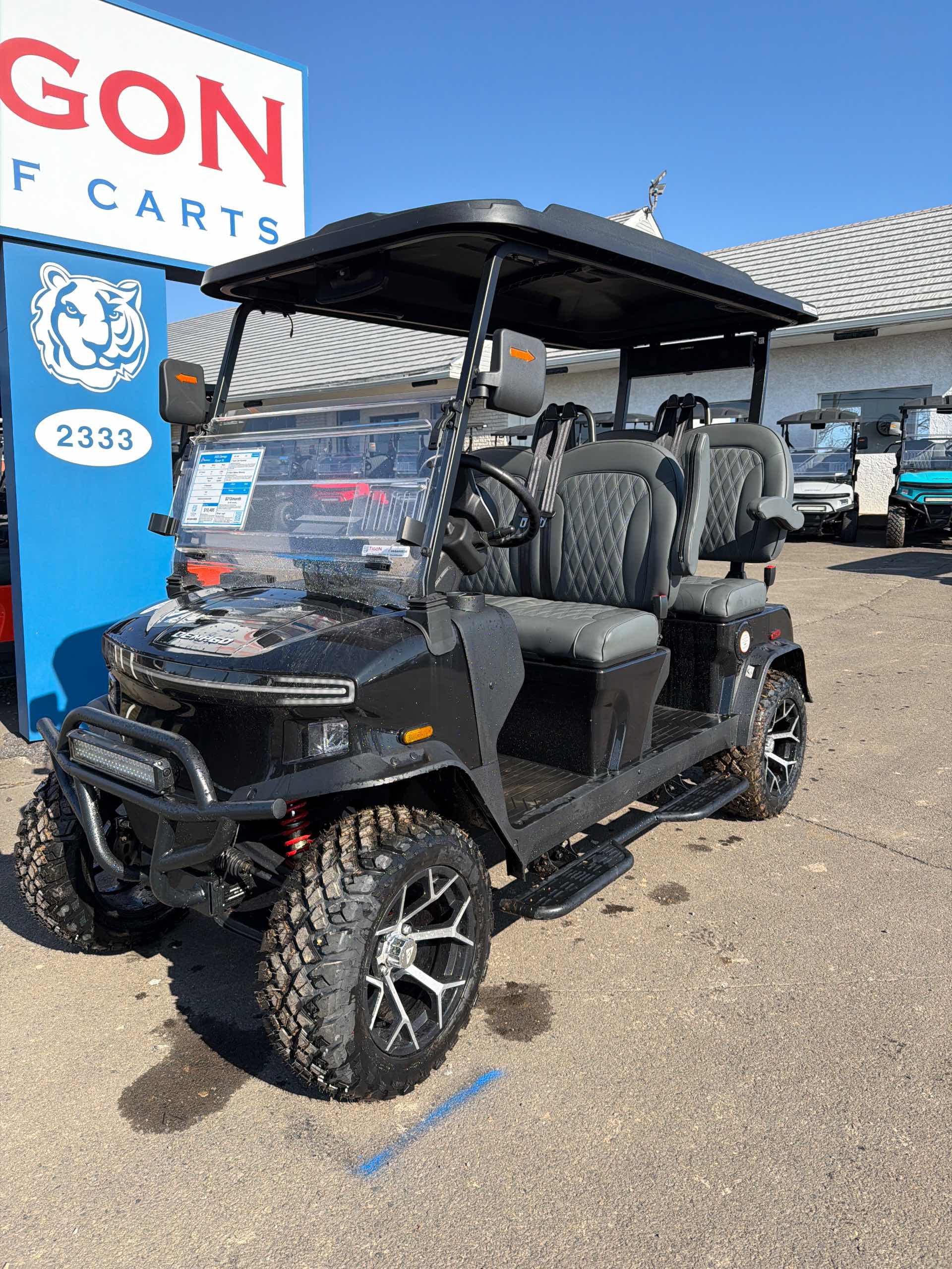 2025 Denago Rover XL Golf Cart in Black