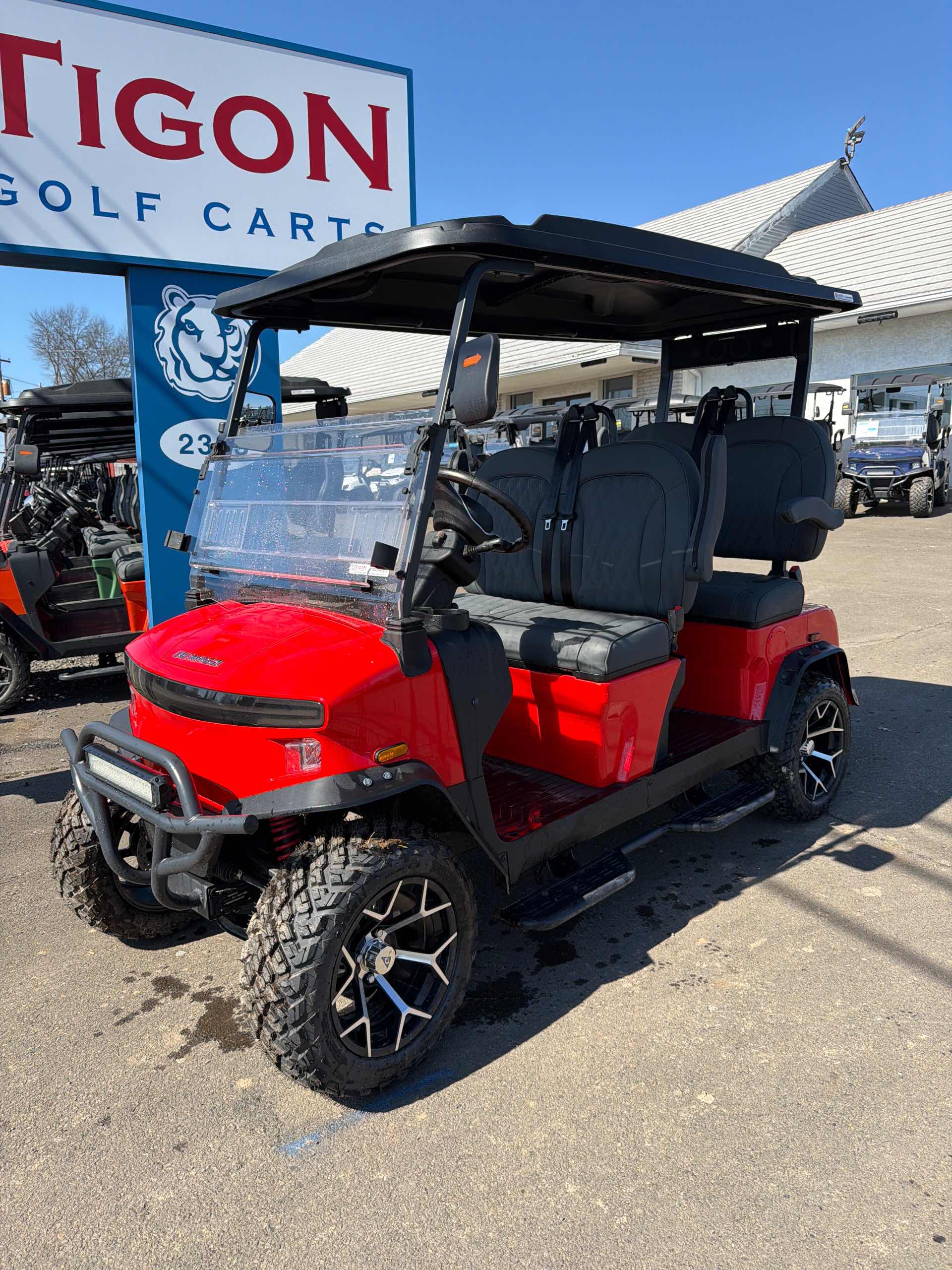 2026 Denago Rover XL Scarlet golf cart for sale in Hatfield, PA — July 4th Golf Cart Sales Event