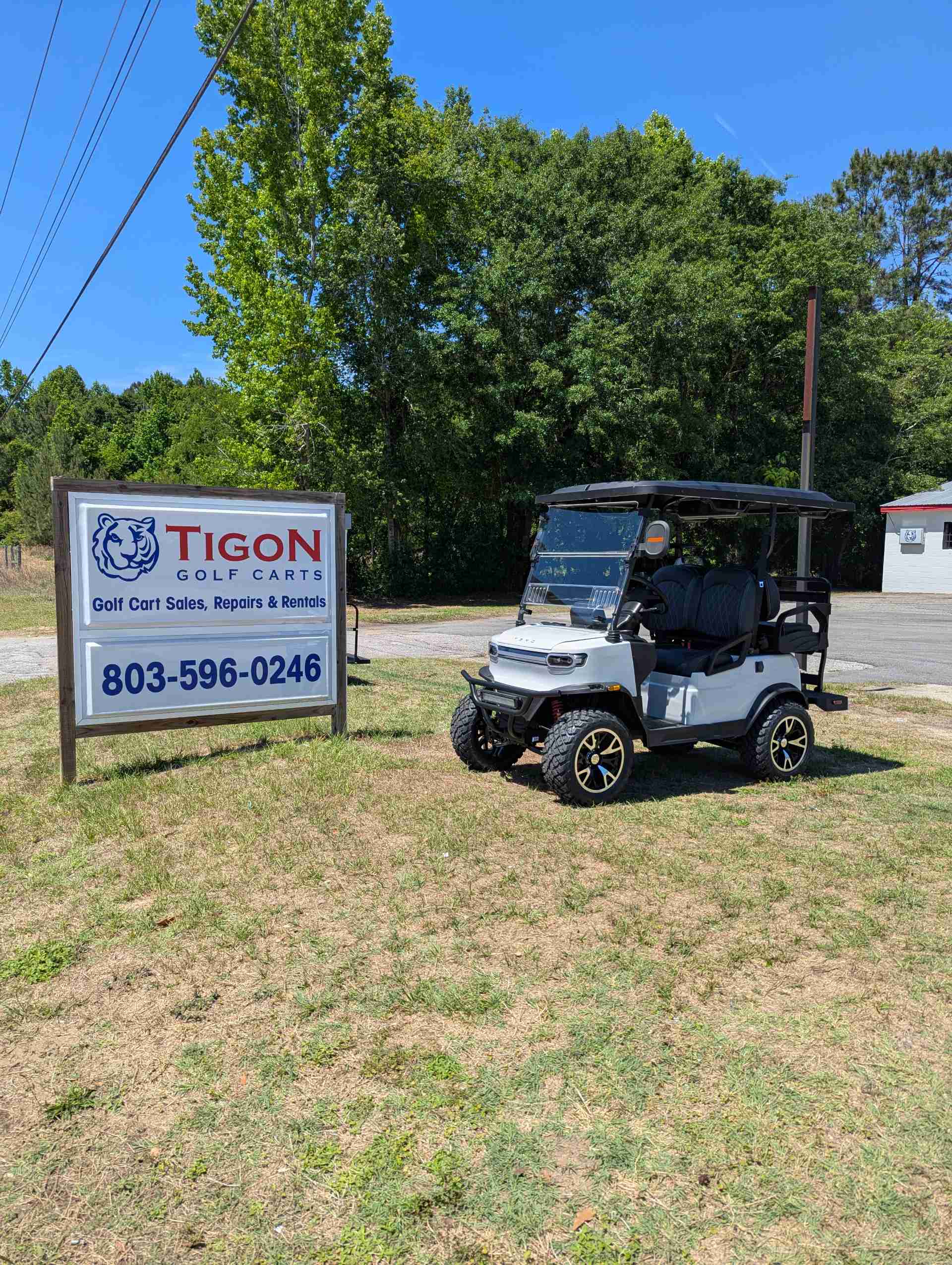 2026 TEKO EV TURBO Golf Cart in Moonlight White