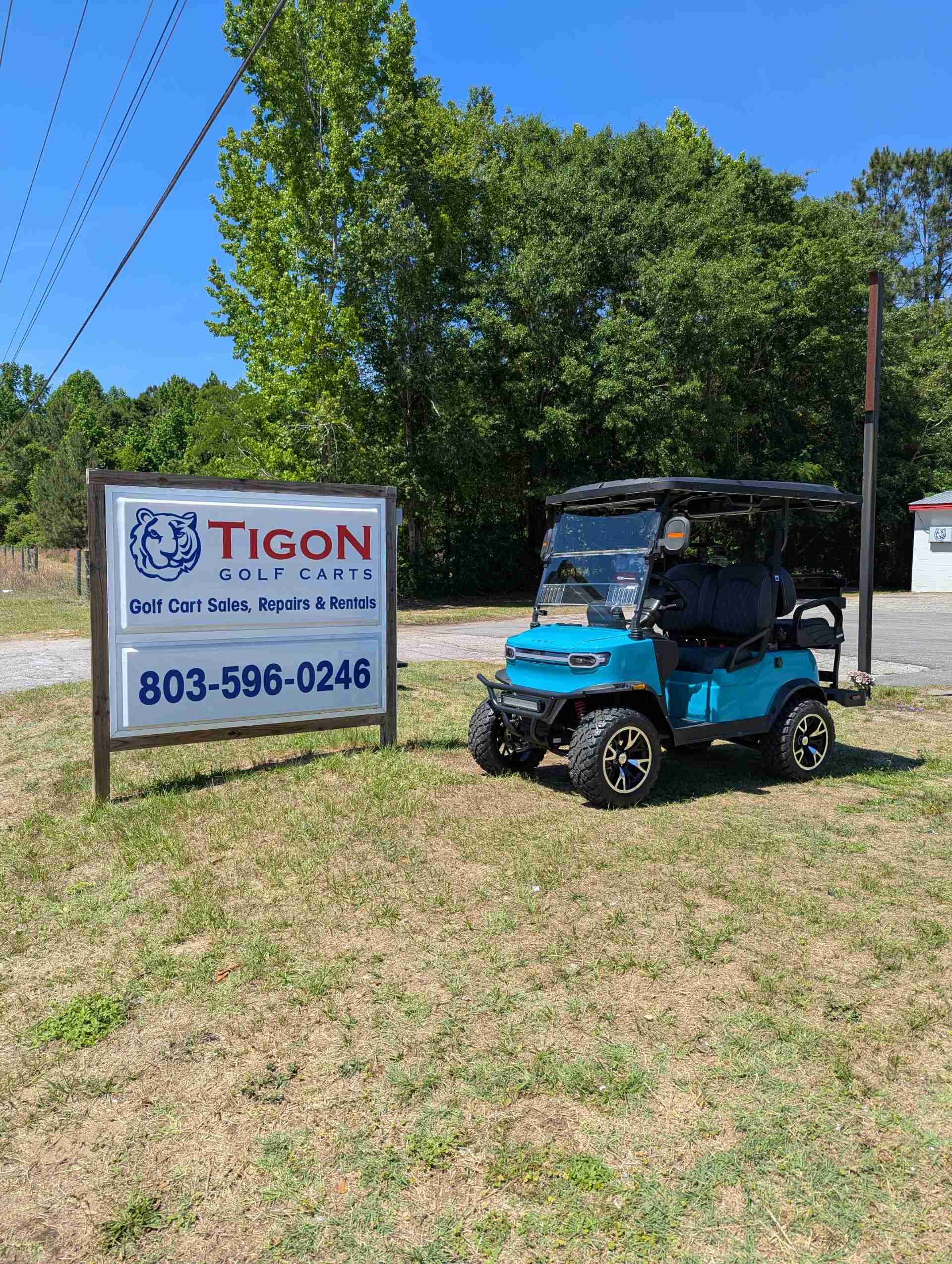2026 TEKO EV TURBO Golf Cart in Gulf Blue