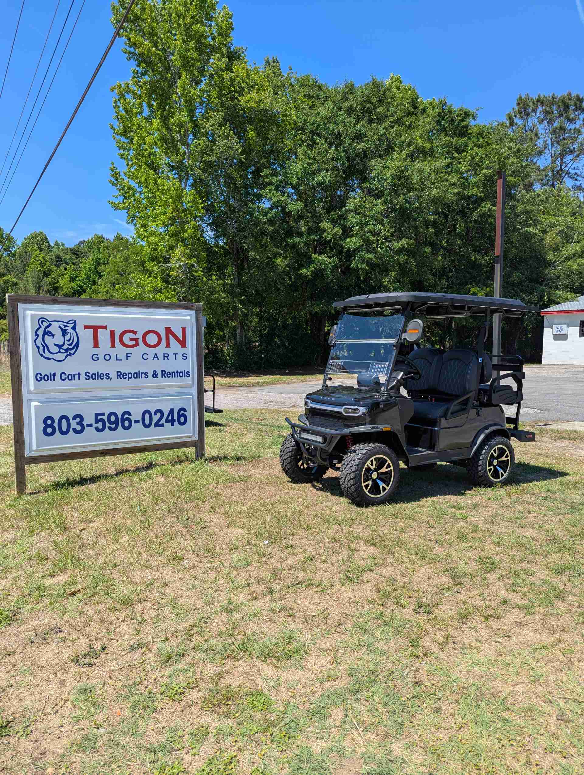2026 TEKO EV TURBO Golf Cart in Metallic Black