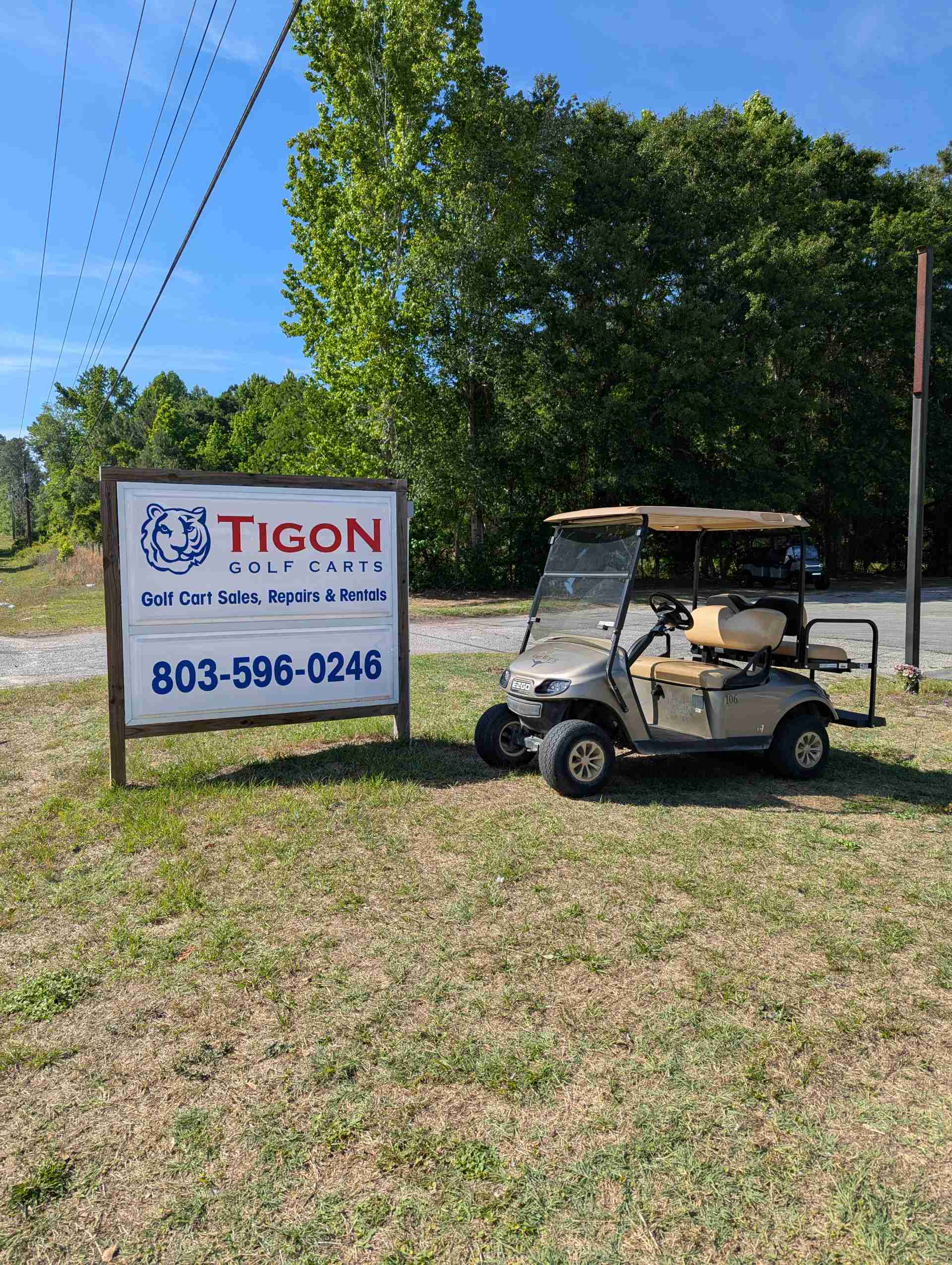 2021 EZGO TXT Golf Cart in Champane