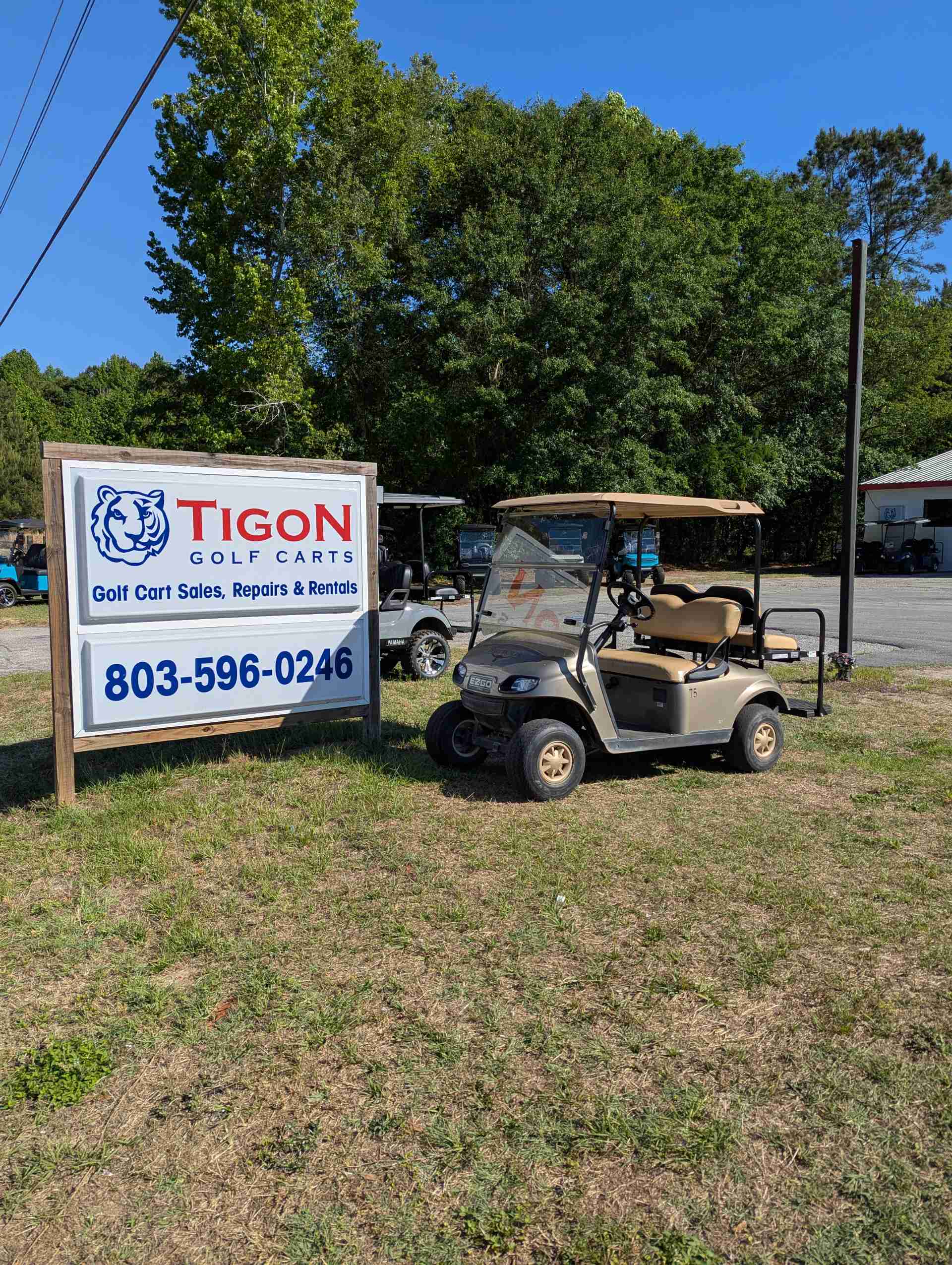 2021 EZGO TXT Golf Cart in Champane