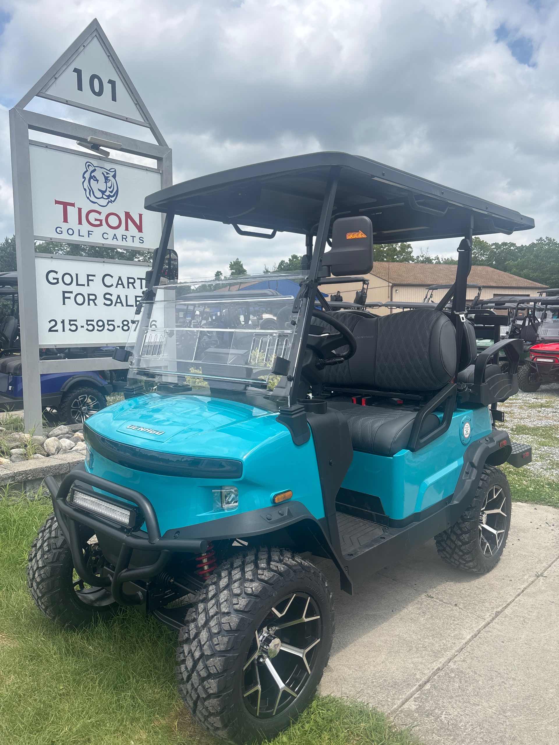 2026 Denago Nomad XL Golf Cart in Aqua