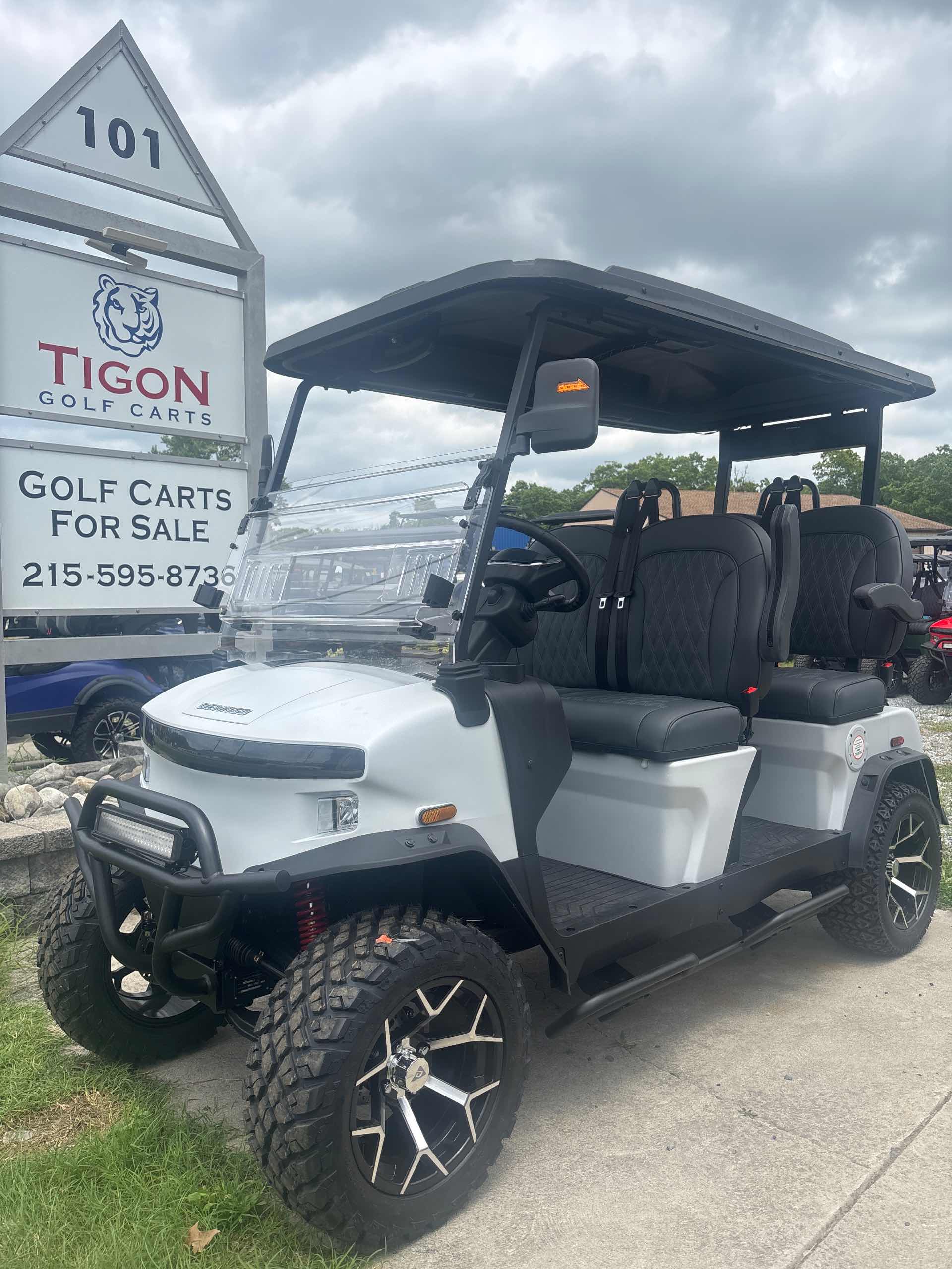 2026 Denago Rover XL Golf Cart in Matte White