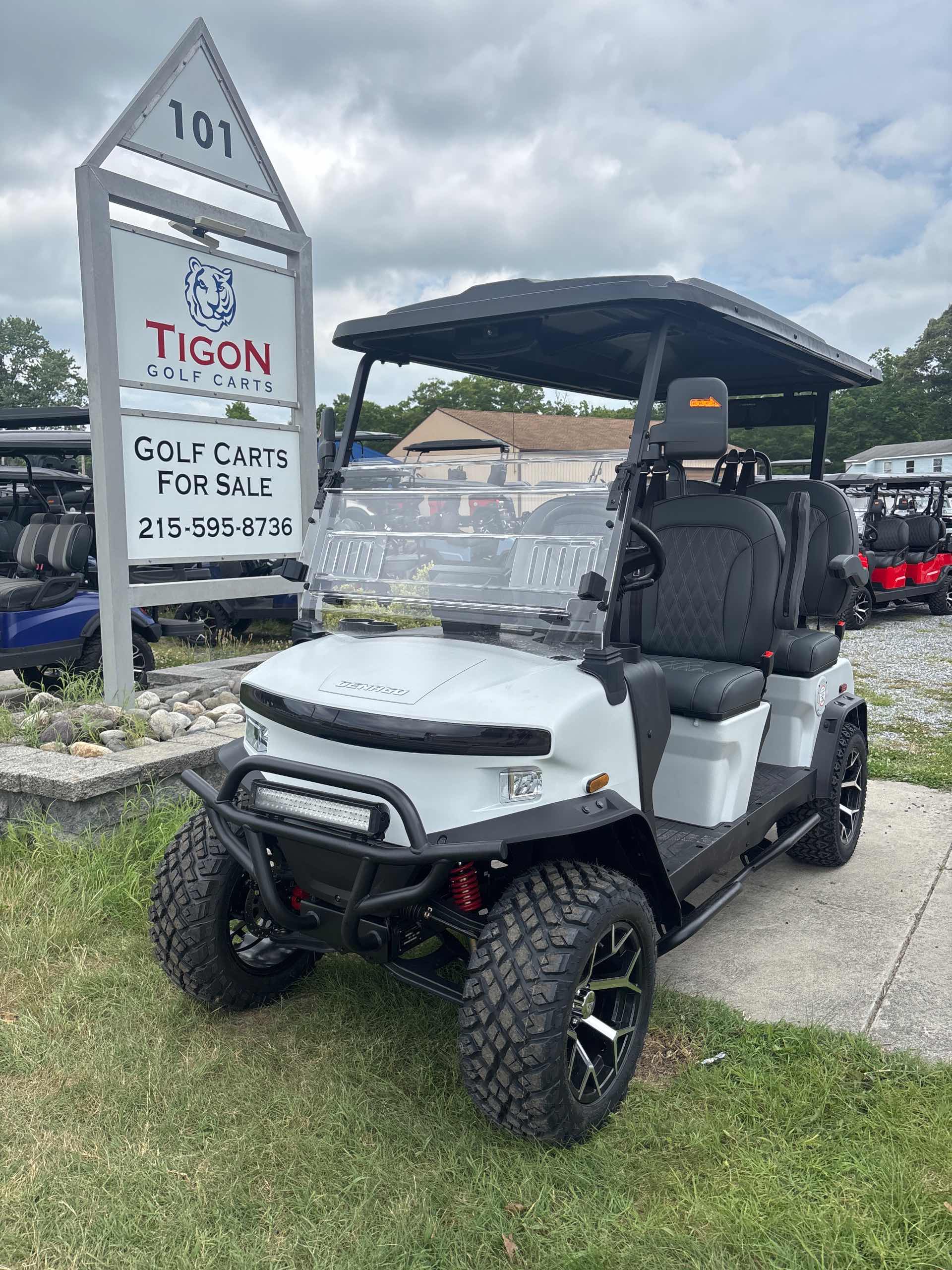 2026 Denago Rover XL Golf Cart in Matte White
