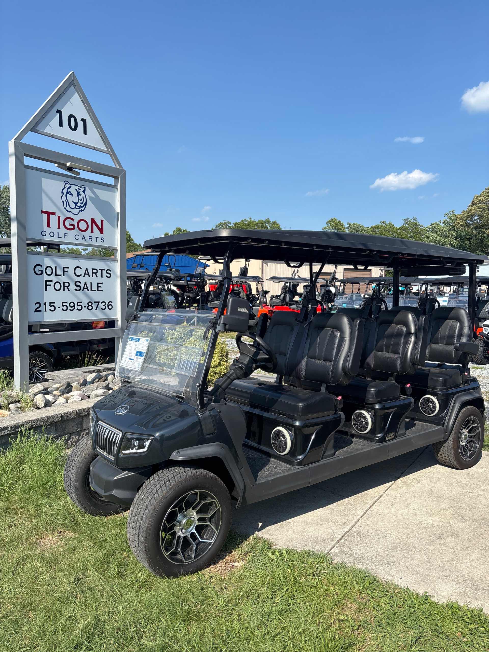 2025 Evolution D5 Ranger 6 PLUS Golf Cart in Black Sapphire