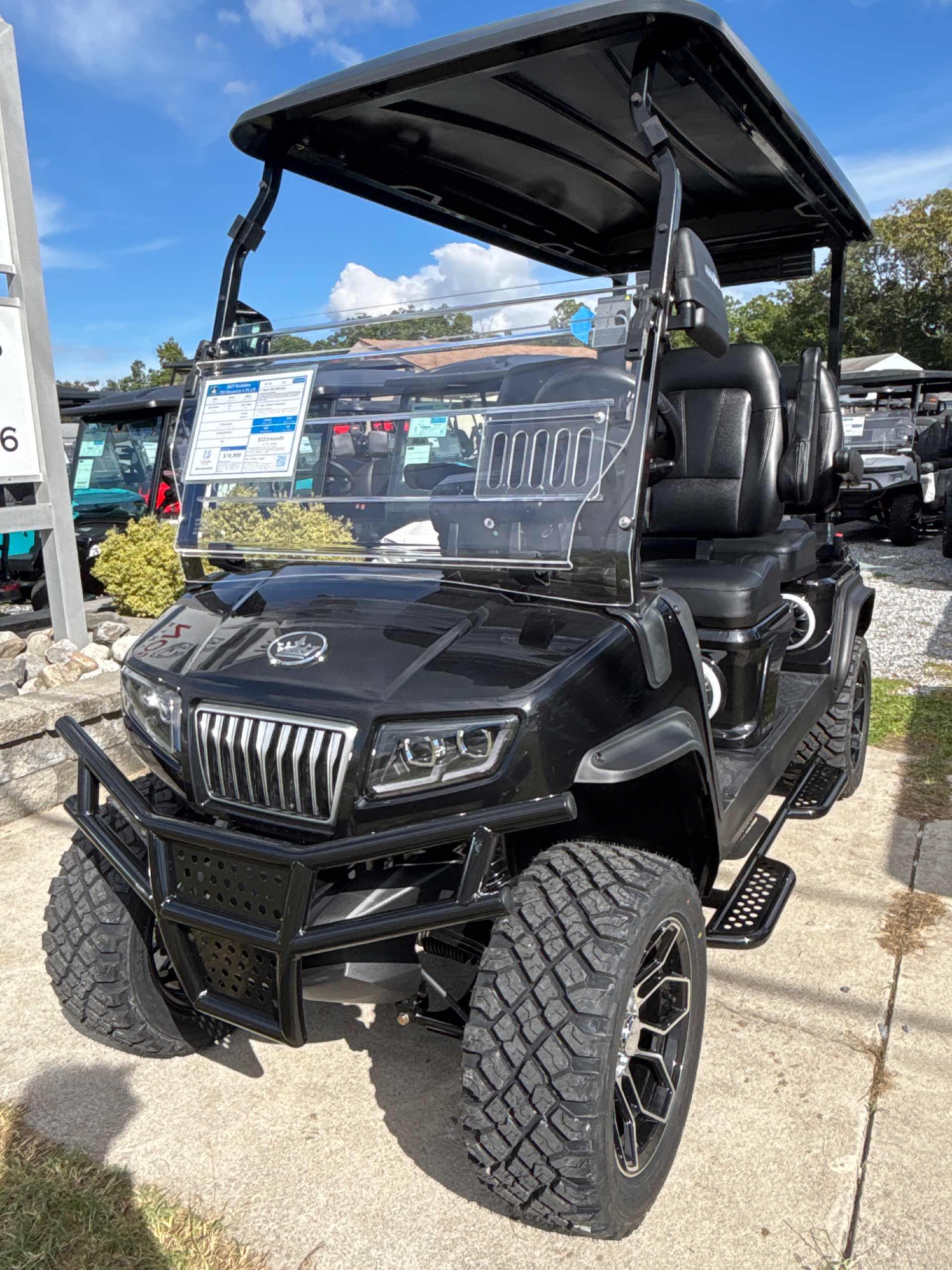 2027 Evolution D5 Maverick 4 PLUS Golf Cart in Black for sale at TIGON Ocean View, NJ
