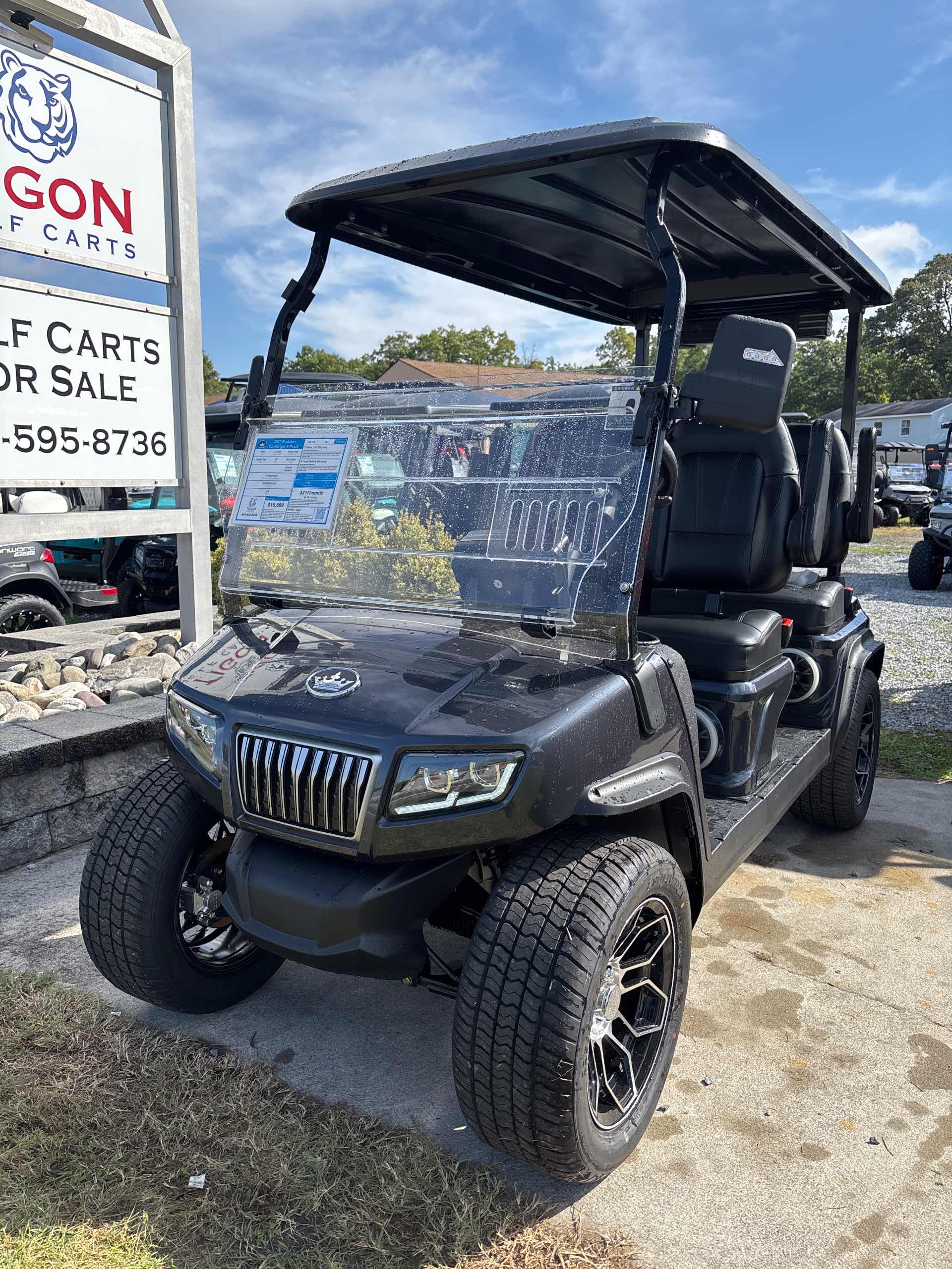 2027 Evolution D5 Ranger 4 PLUS Golf Cart in Arctic Gray for sale at TIGON Ocean View, NJ