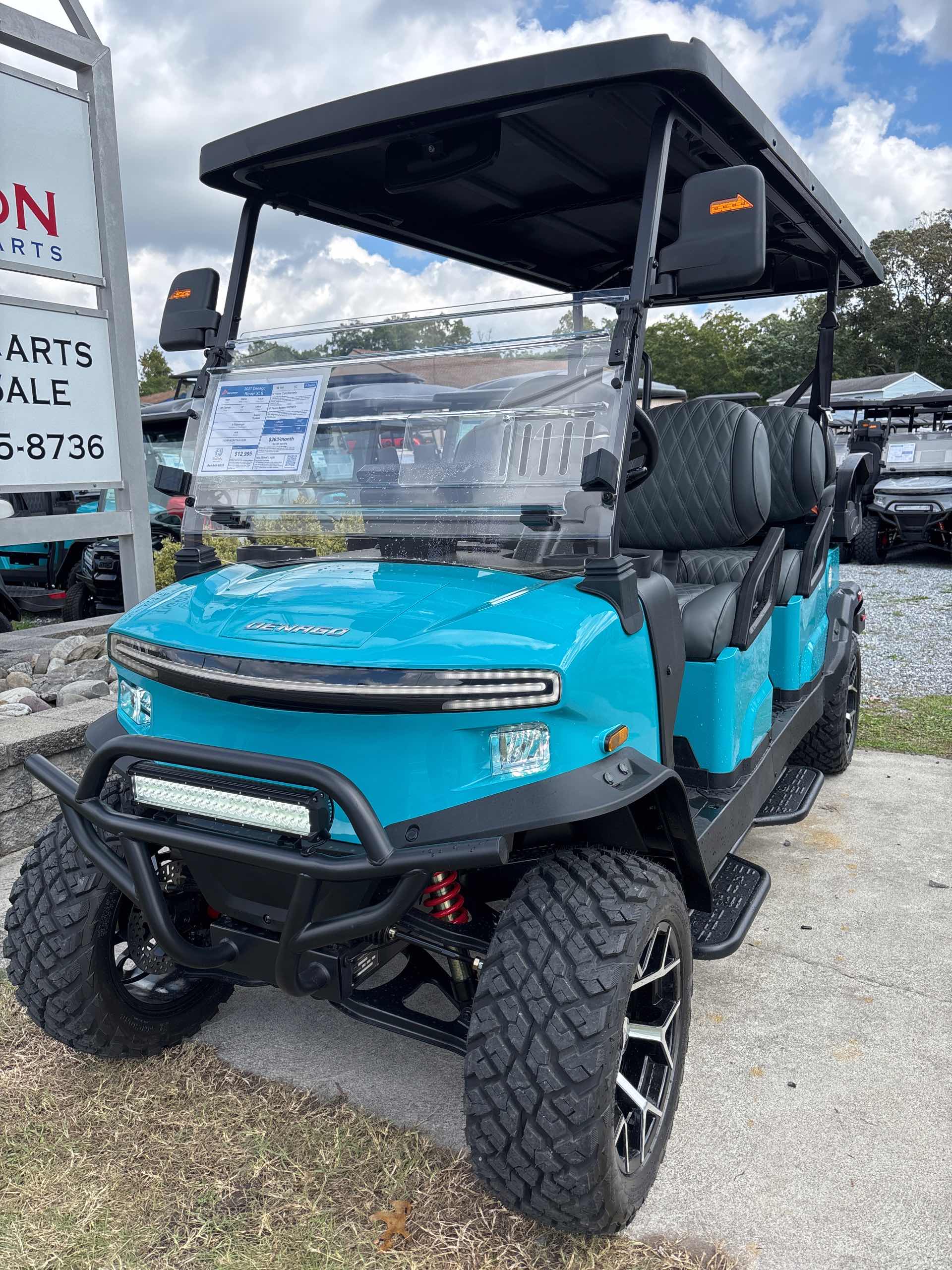 2026 Denago Rover XL6 Golf Cart in Aqua