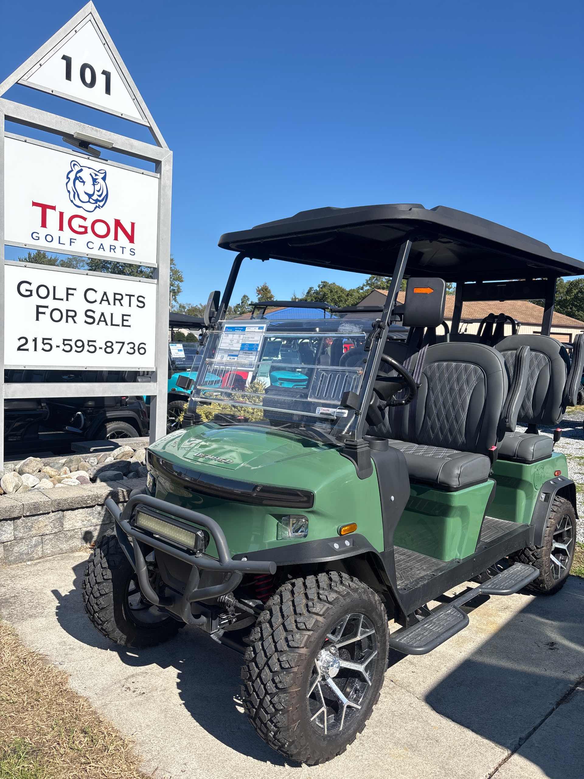 Used 2024 Denago Rover XL Golf Cart in Verdant for sale at TIGON Ocean View, NJ