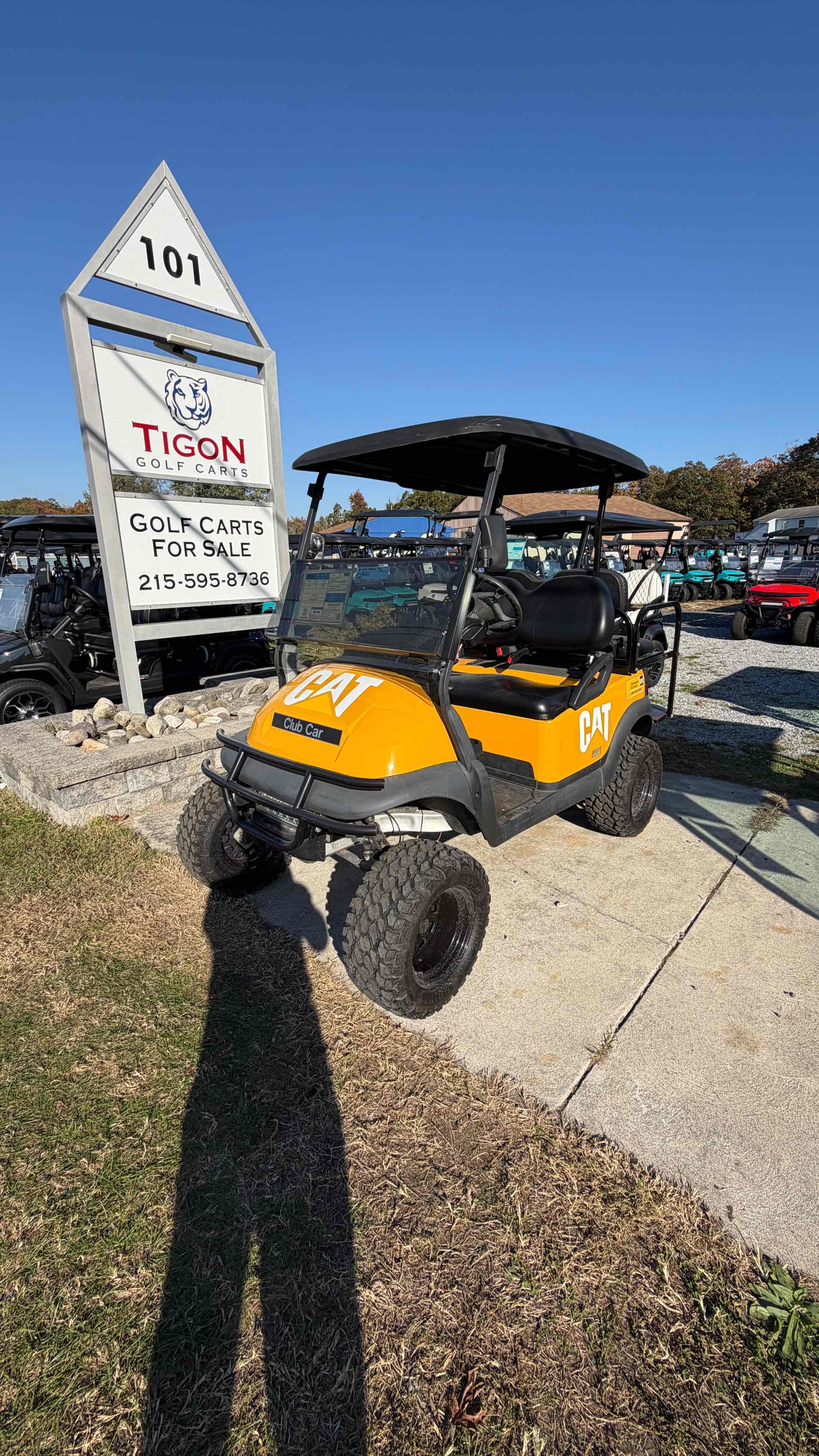 2010 Club Car Precedent in Yellow Golf Cart