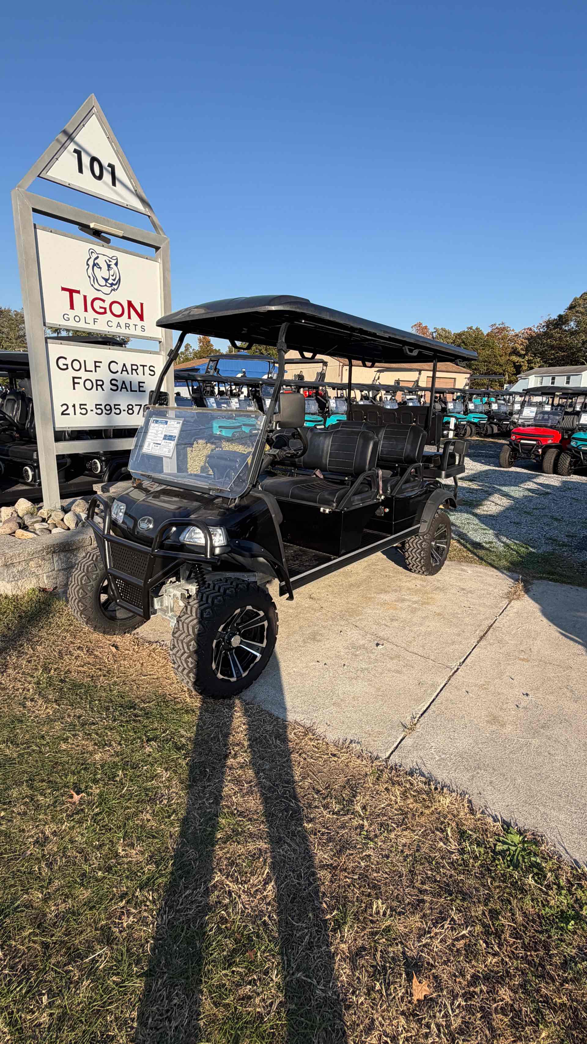 2021 Evolution Forester 6 PLUS in Black Golf Cart