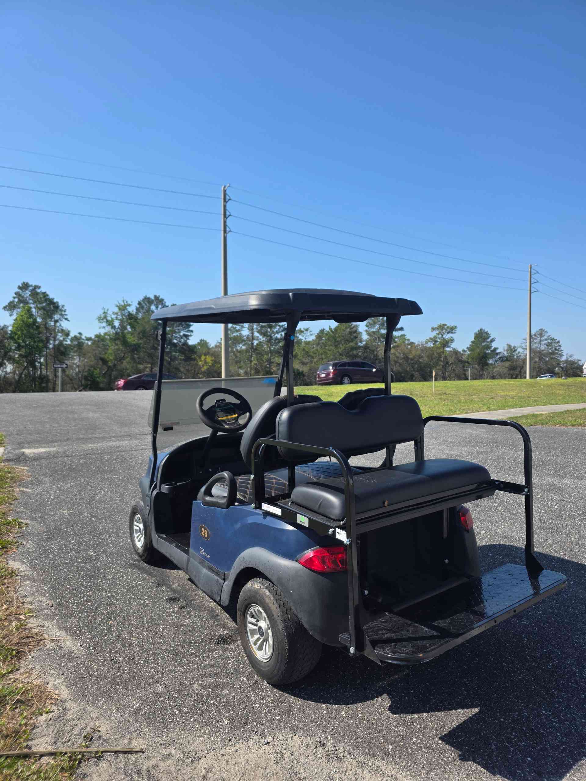 2018 Club Car Tempo Blue golf cart in Blue — photo 3 of 4, Lecanto, FL