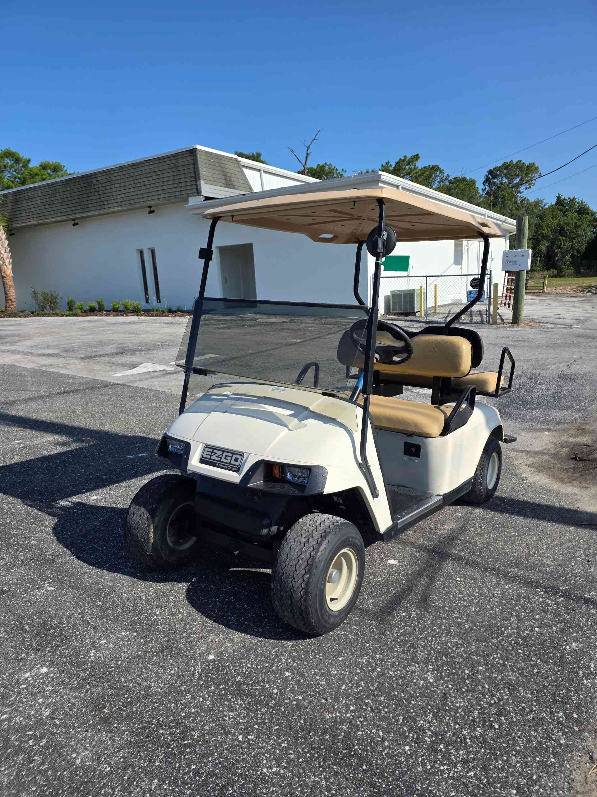 2008 EZGO TXT Golf Cart in White