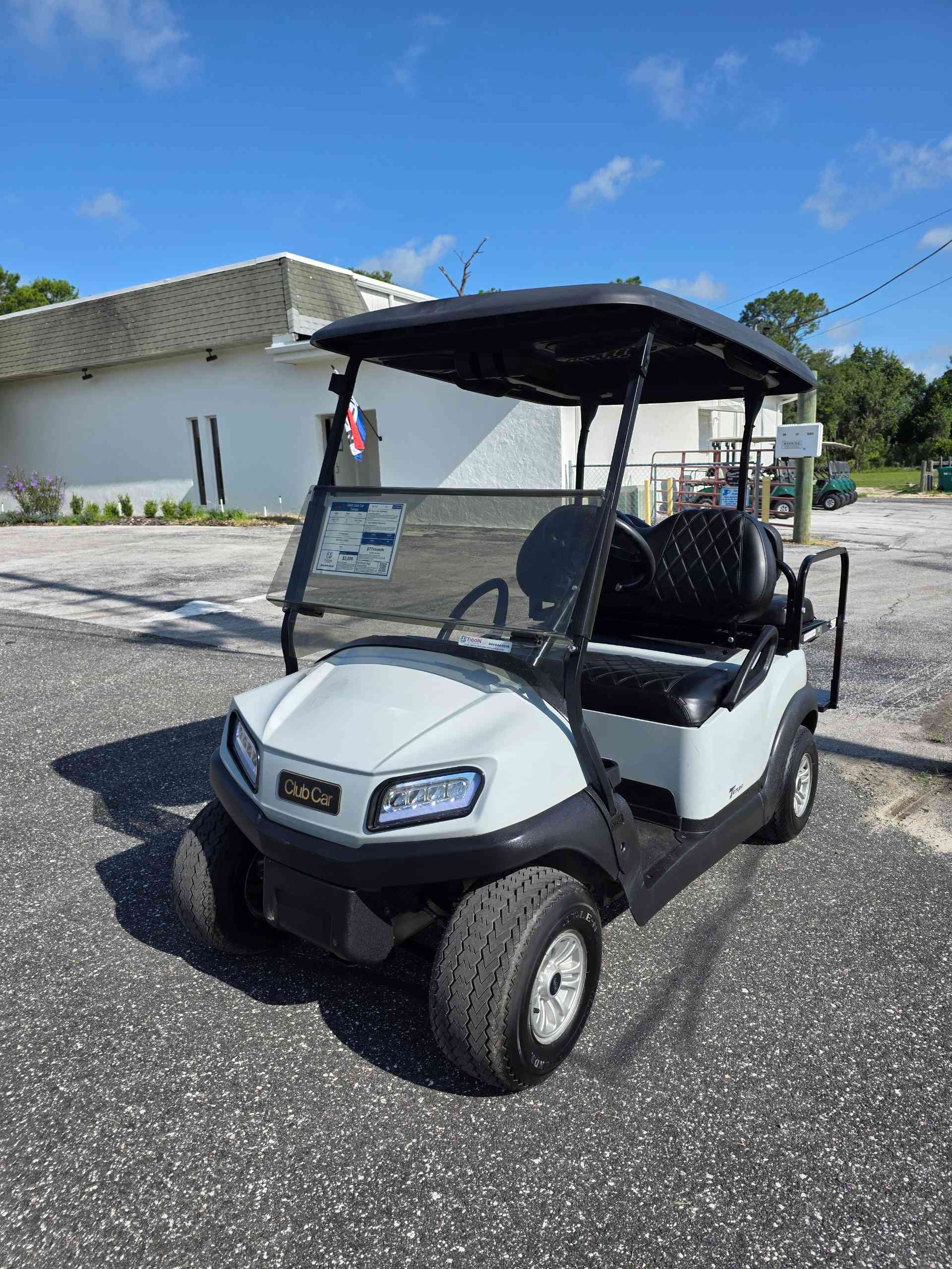 Used 2020 Club Car Tempo Golf Cart in Gray for sale at TIGON Lecanto, FL