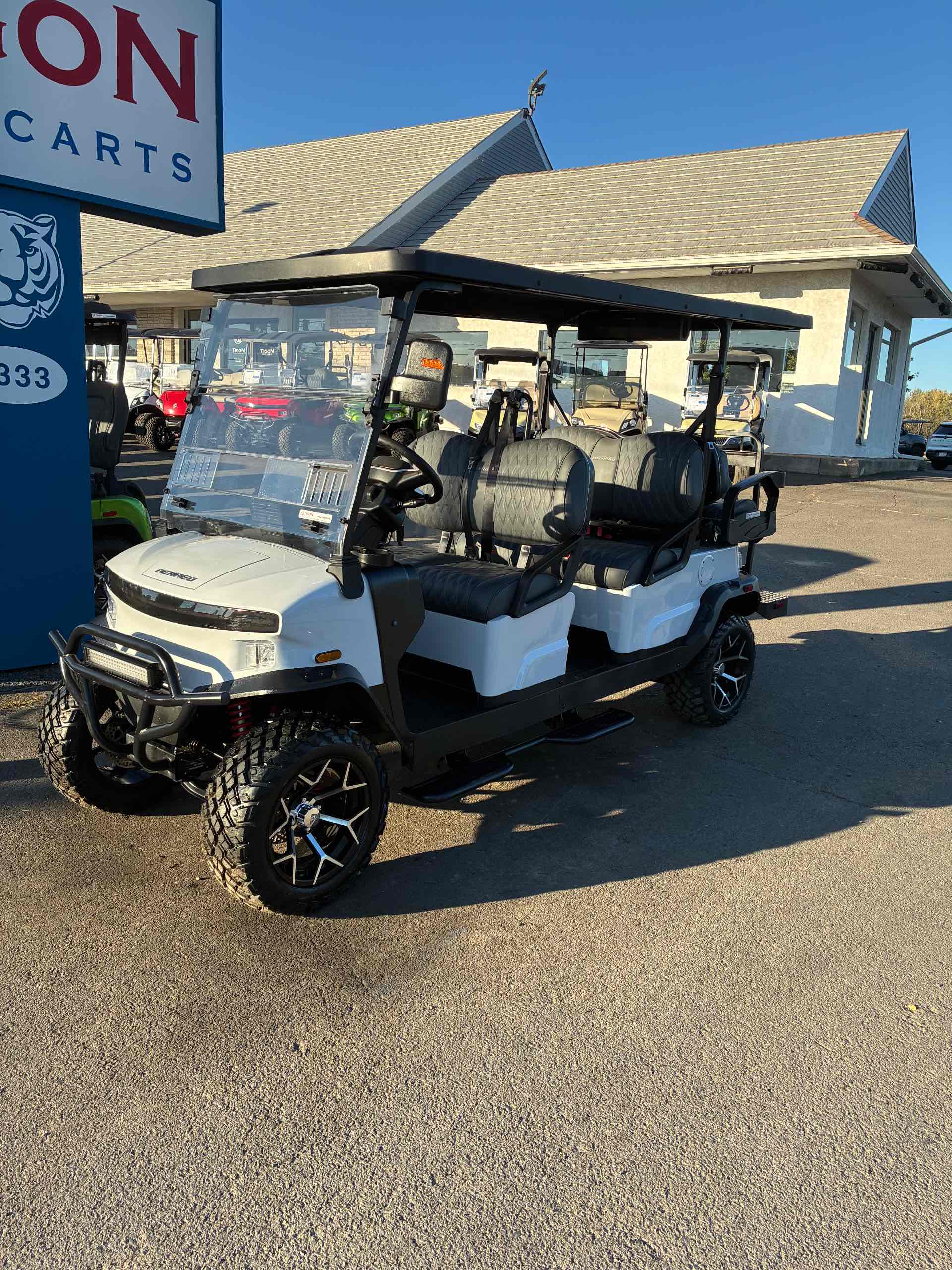 2026 Denago Rover XL6 in White Golf Cart