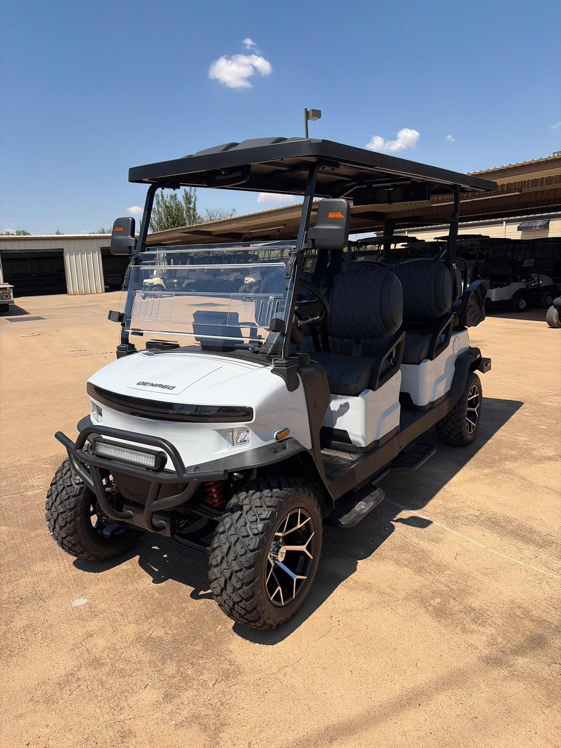 2026 Denago Rover XL6 Golf Cart in White for sale at TIGON Wichita Falls, TX